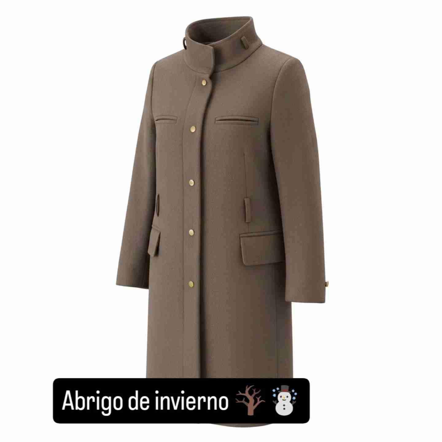 Abrigo de invierno marrón - miniatura 1