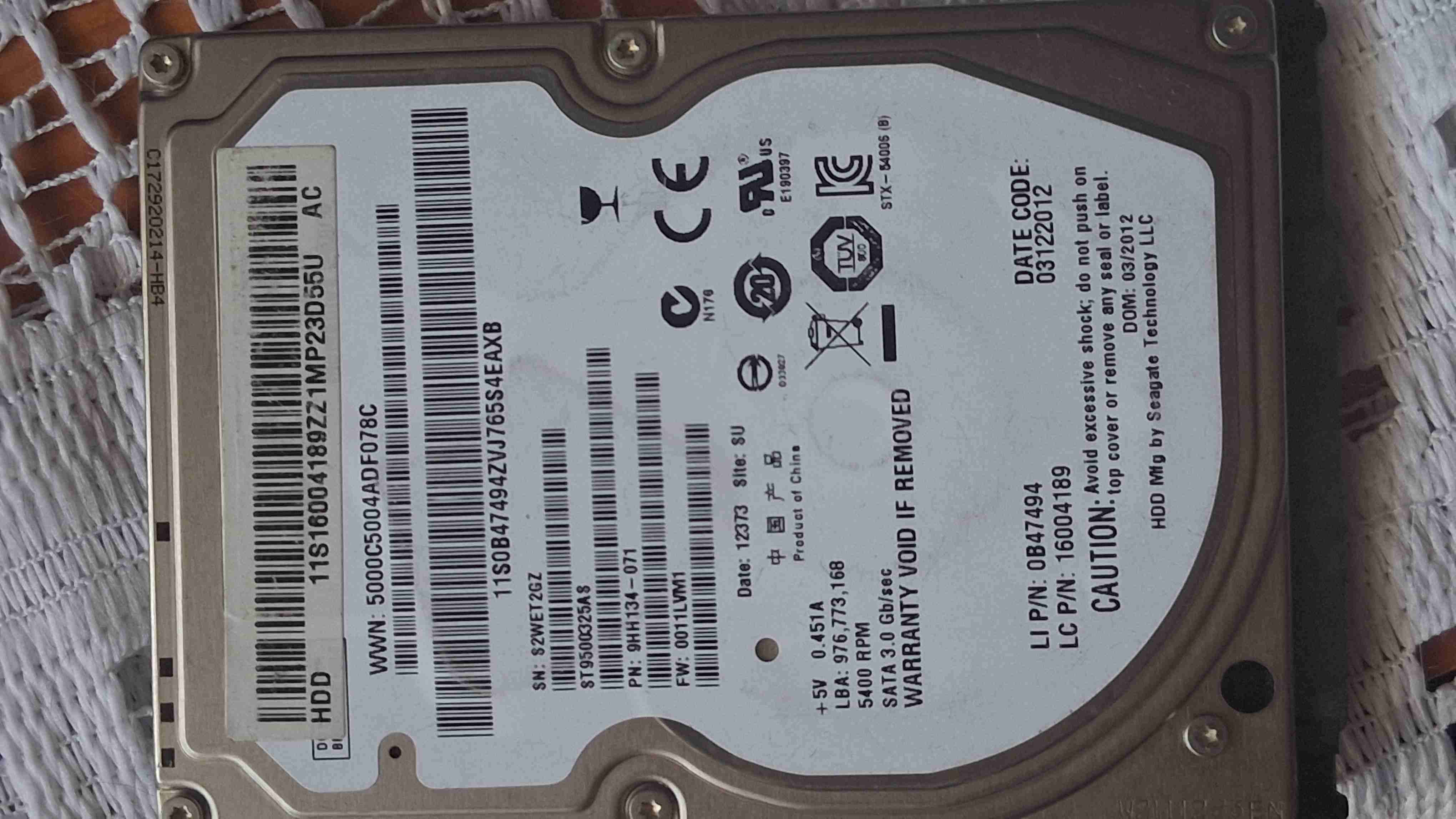 Disco duro Seagate 500GB - miniatura 2