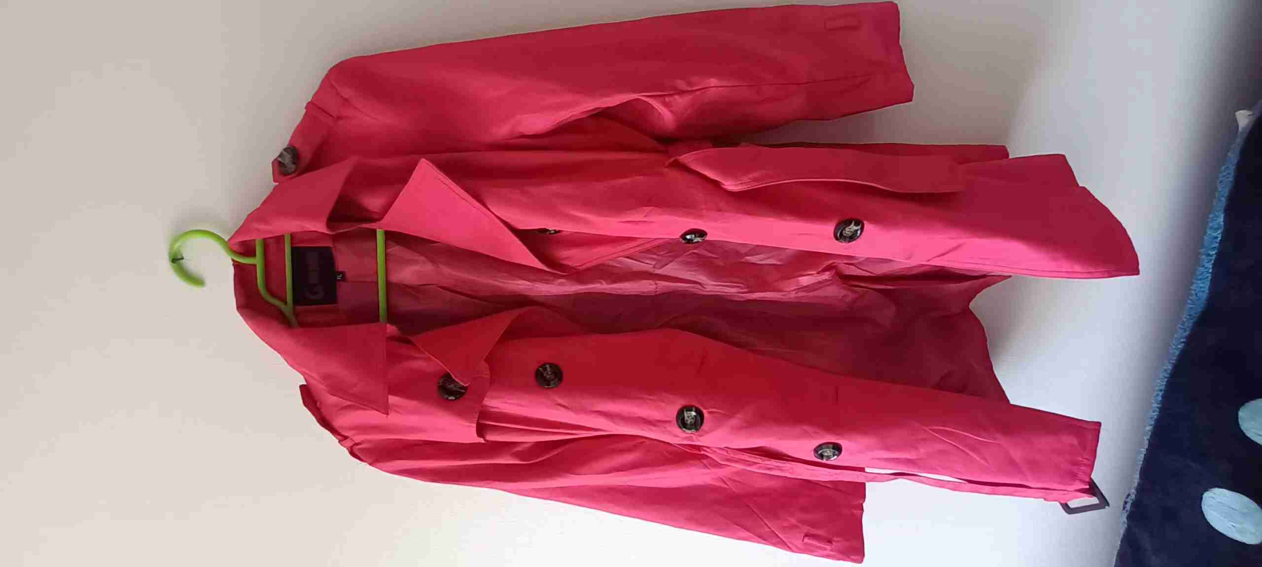 Abrigo rosado clásico impermeable - miniatura 1