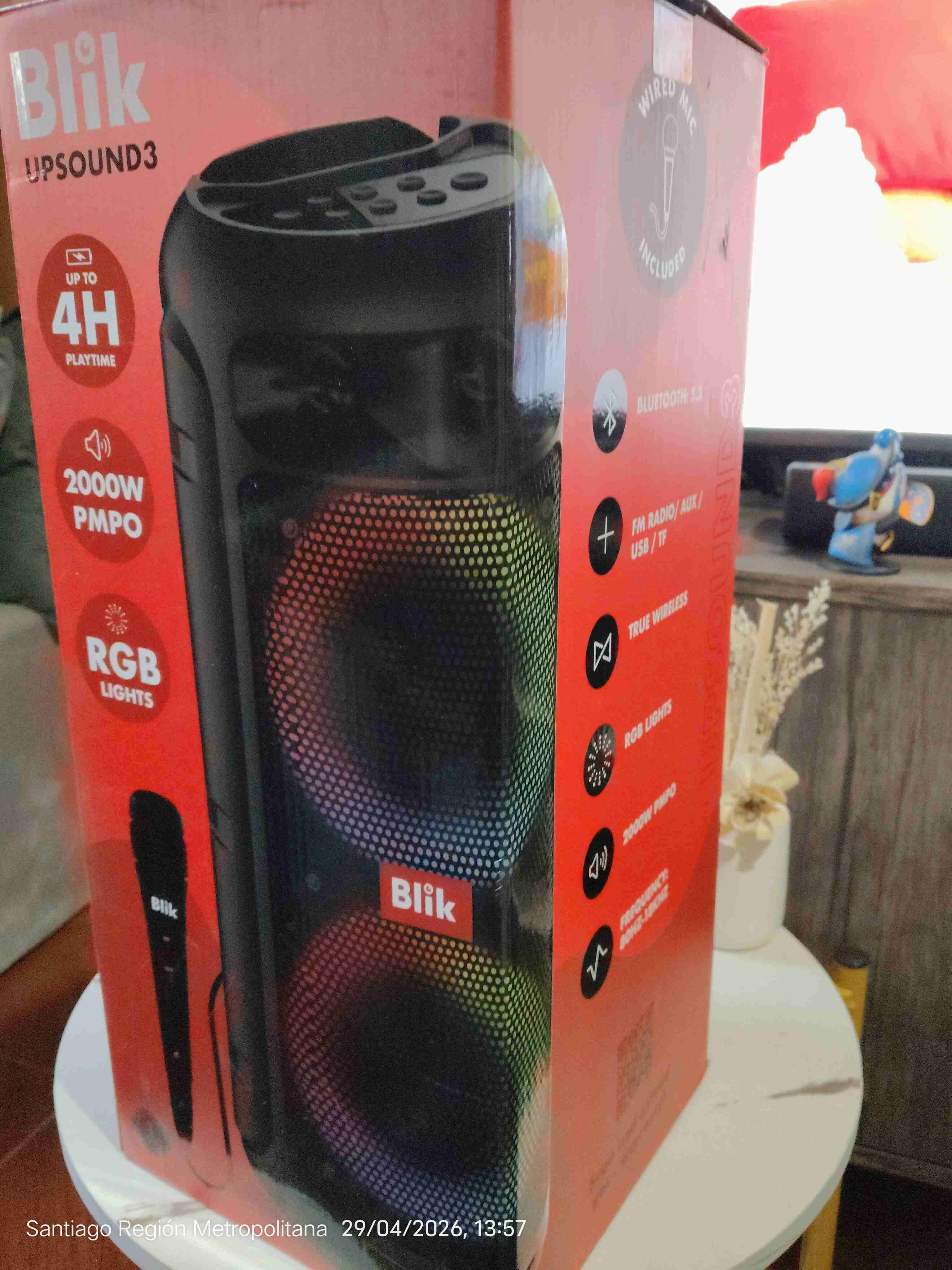 Parlante Blik Upsound con luces LED - miniatura 5