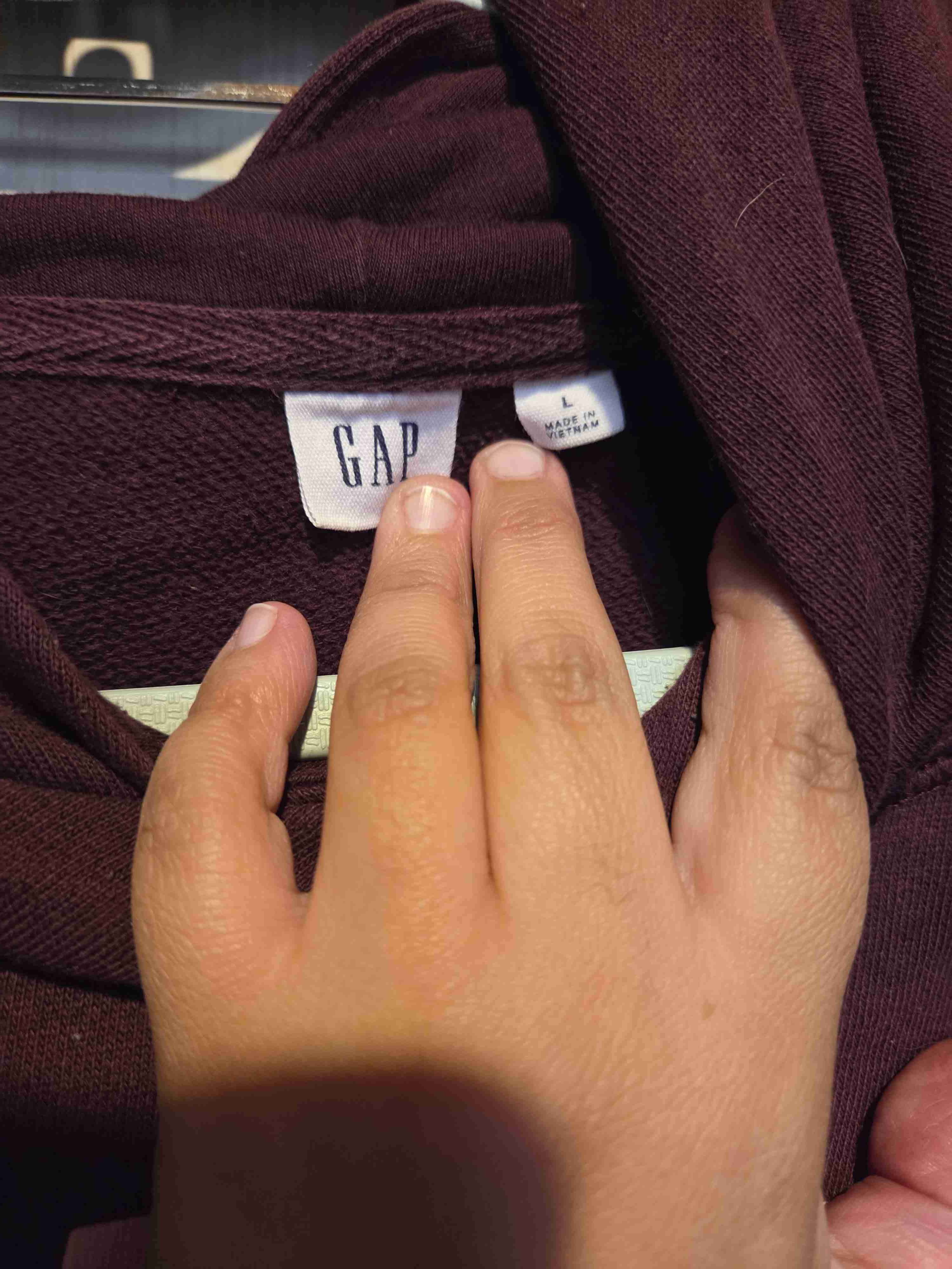 Polerón GAP burdeos con capucha - miniatura 2