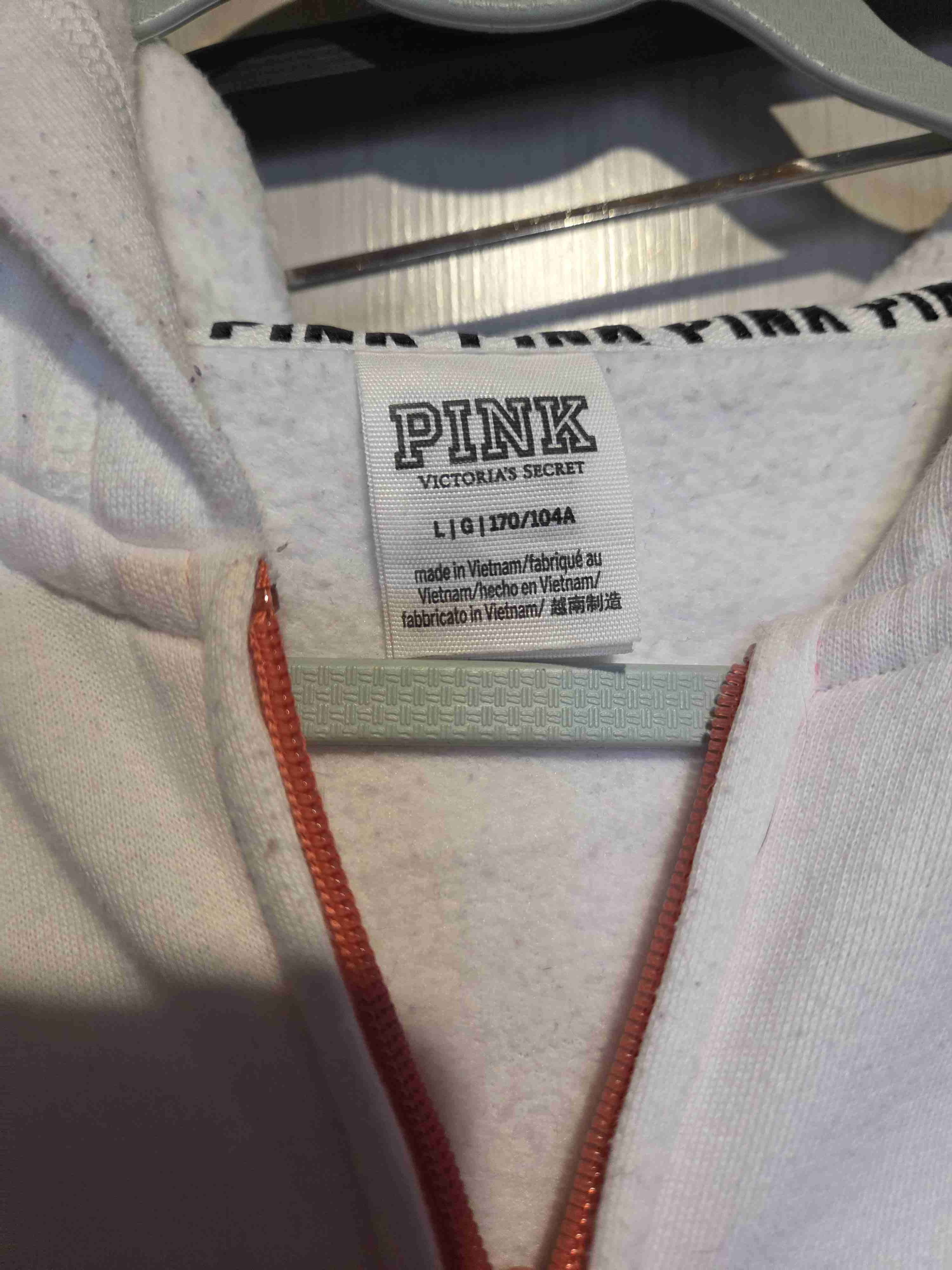 Polerón con capucha blanco y rosado Pink - miniatura 2