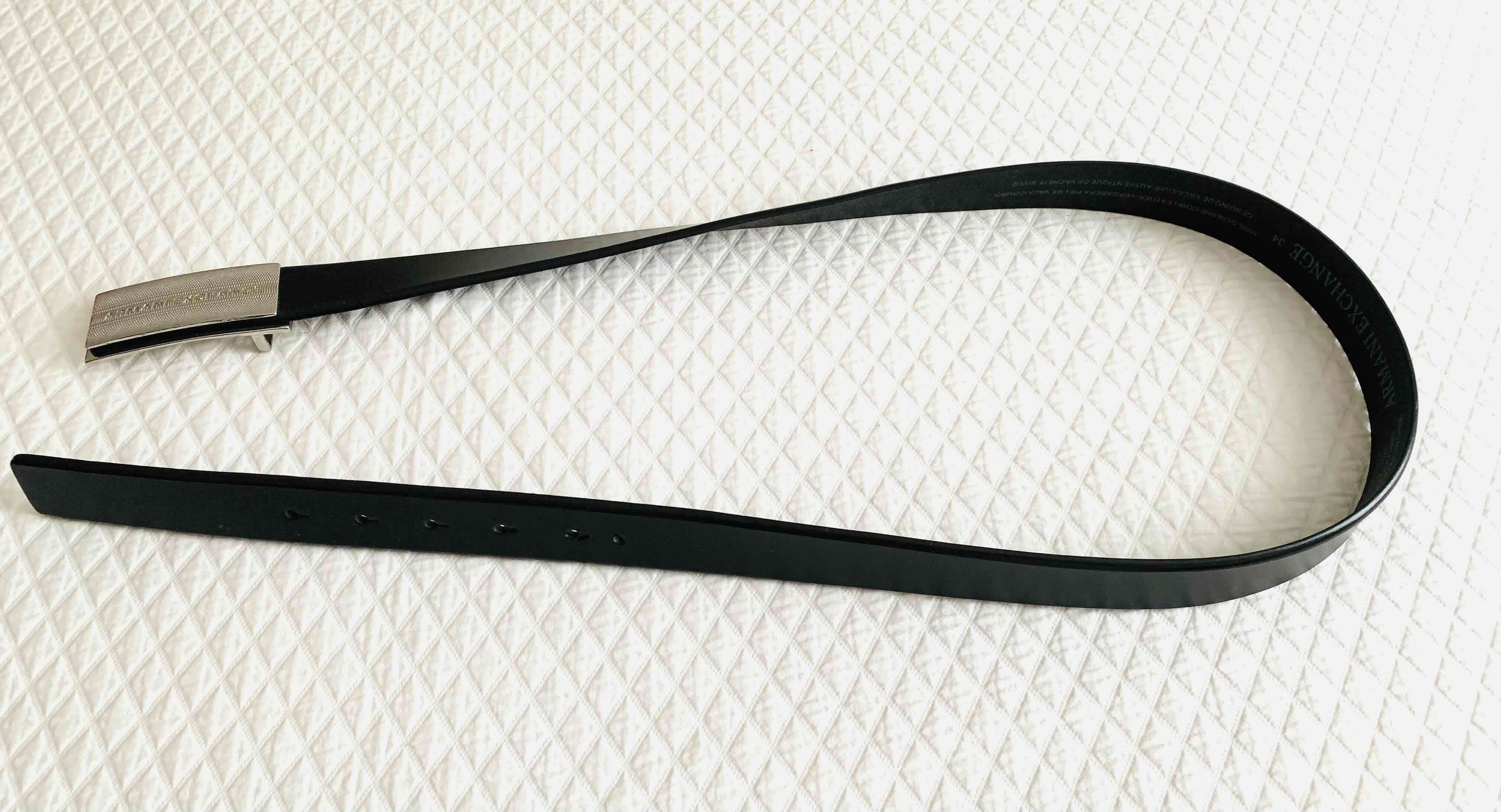 Cinturón Armani Exchange negro/ cuero - miniatura 3