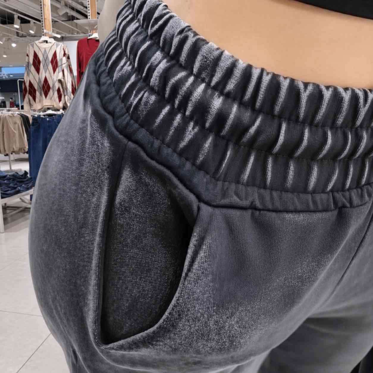 Pantalon prelavado  negro - miniatura 4