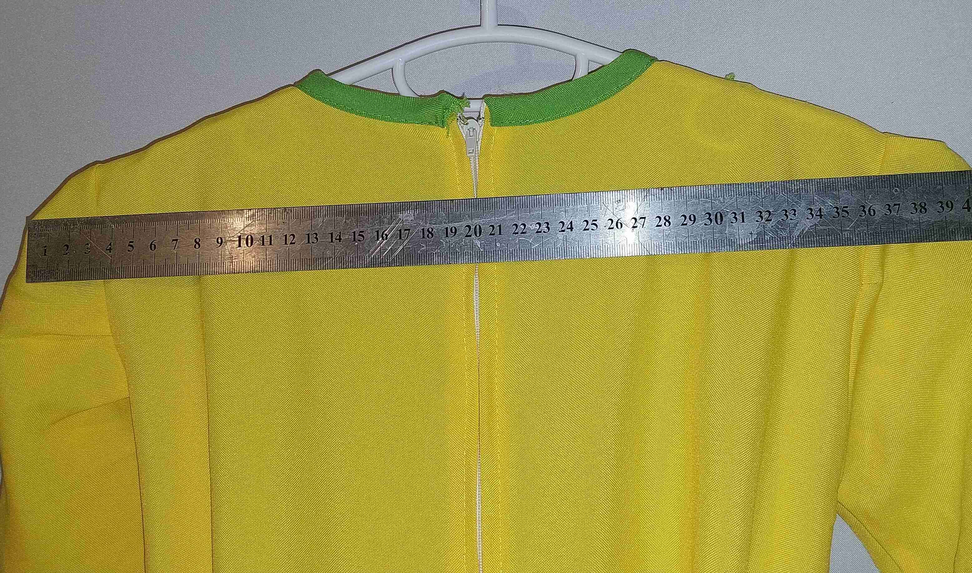 Vestido típico de cueca amarillo y verde talla 10 - miniatura 6