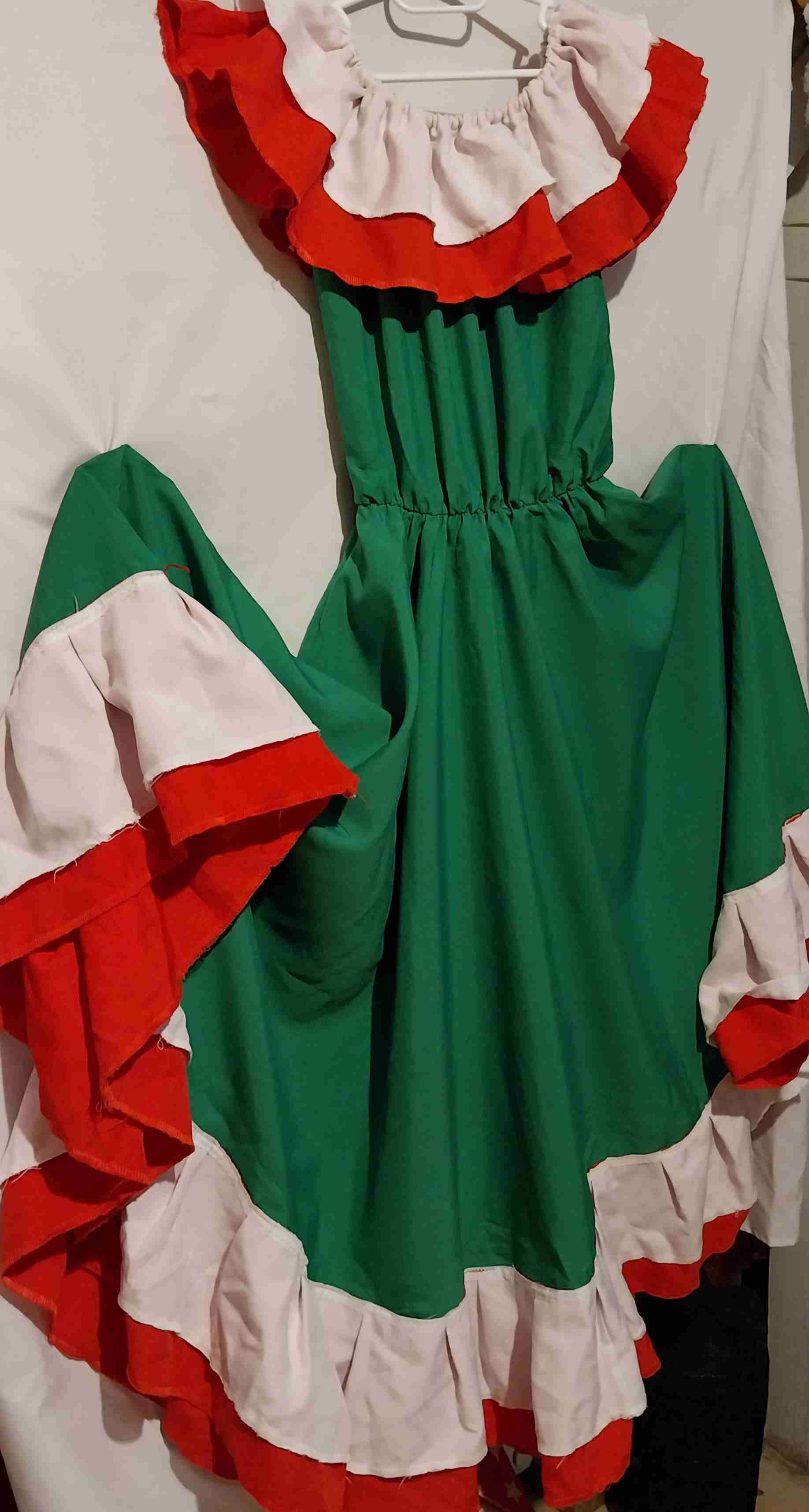 Vestido folclórico mexicano colombiano catrina TS - miniatura 5