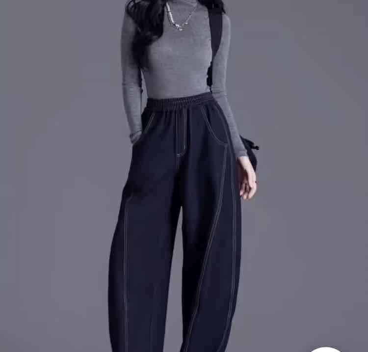 Pantalón amplio  mujer - miniatura 4