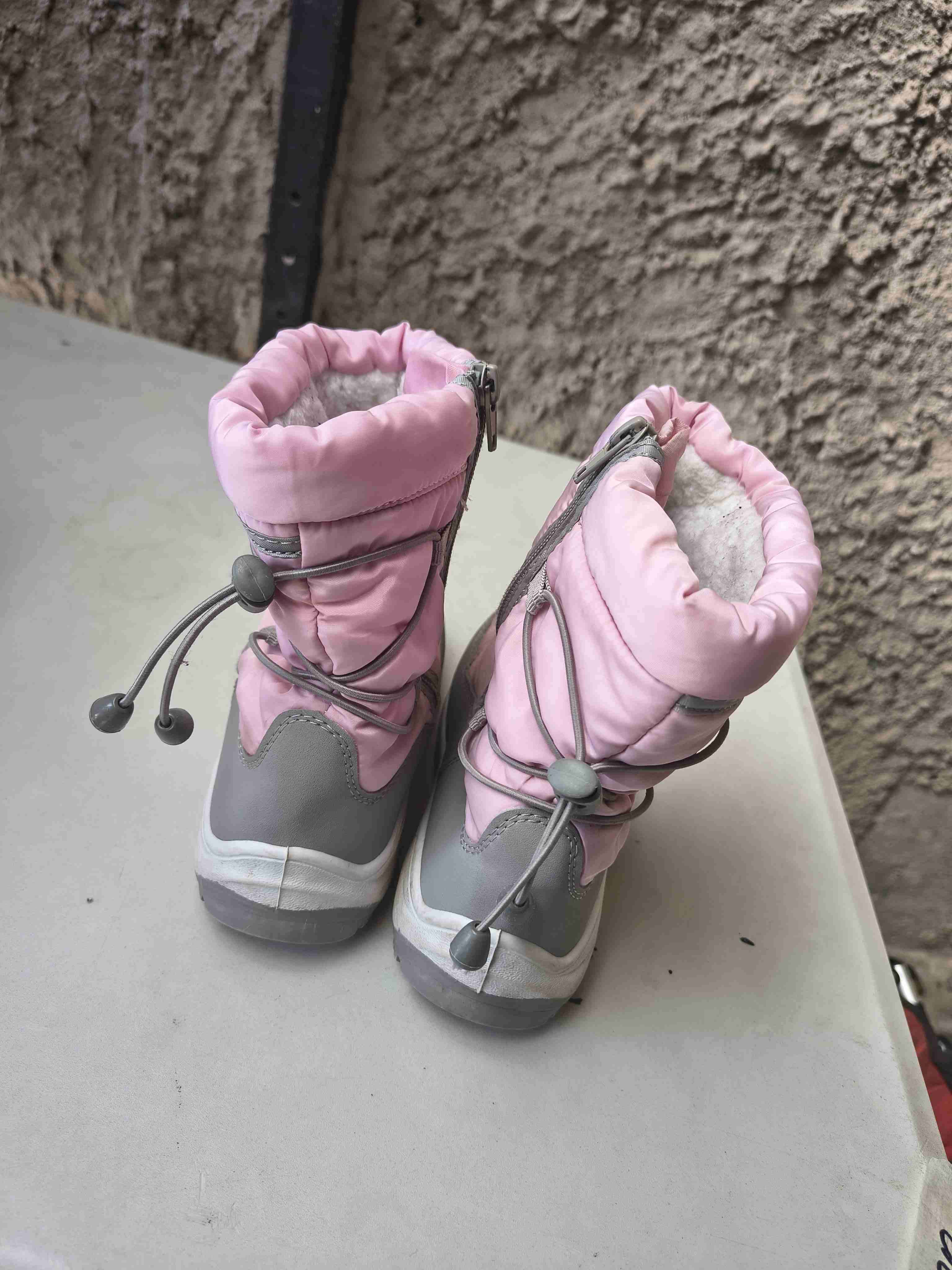 Botas de invierno rosas para niñas - miniatura 2