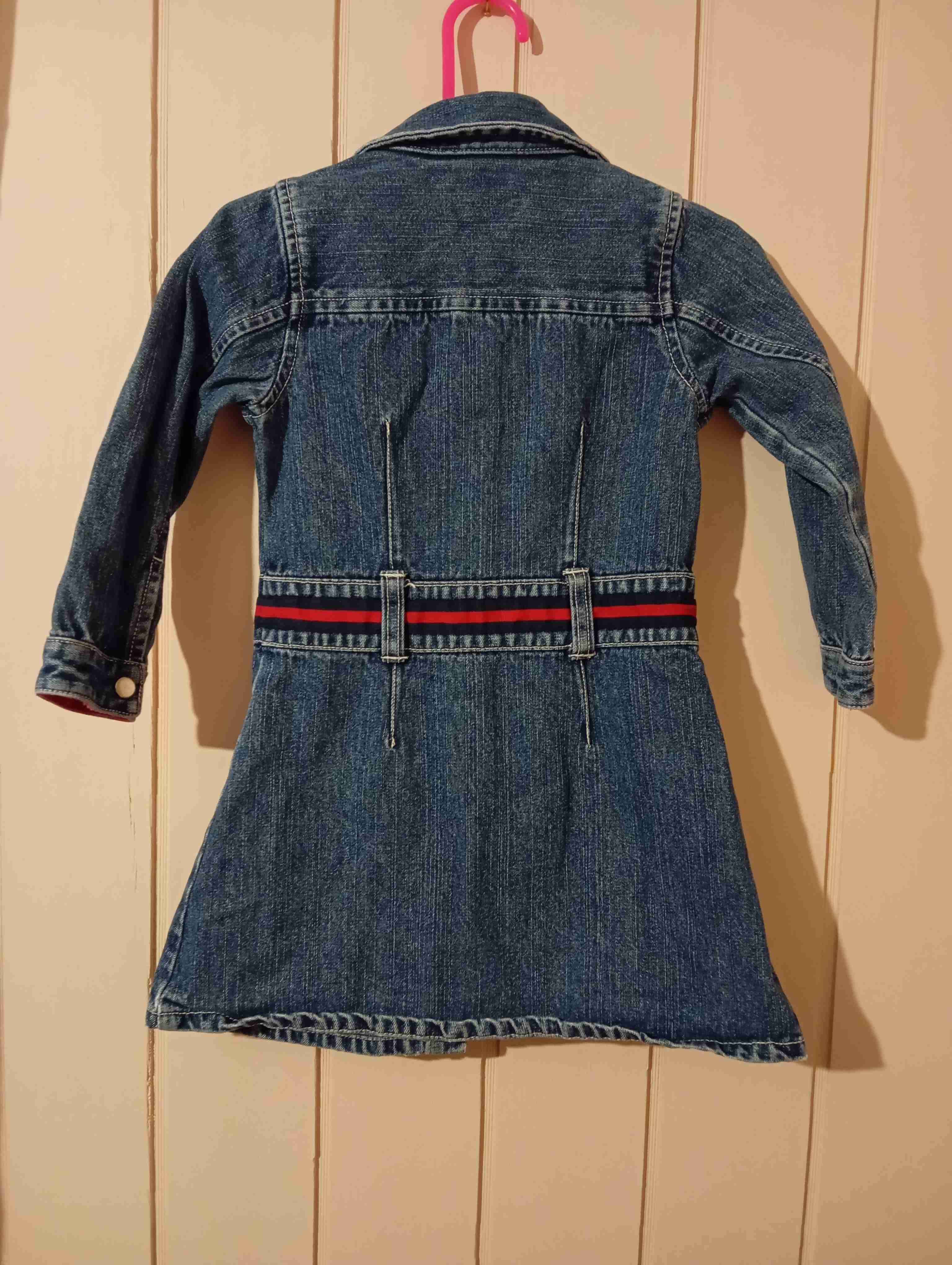 Vestido de mezclilla infantil Tommy Hilfiger - miniatura 2
