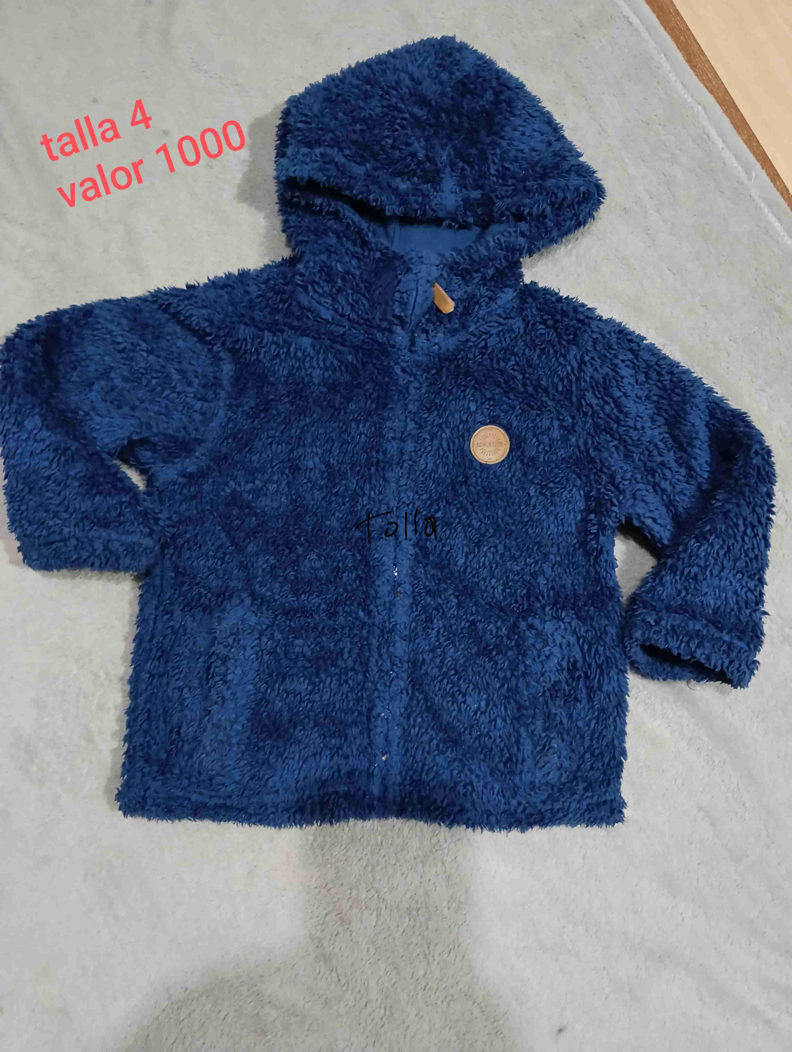Chaqueta polar azul talla 4 - miniatura 1