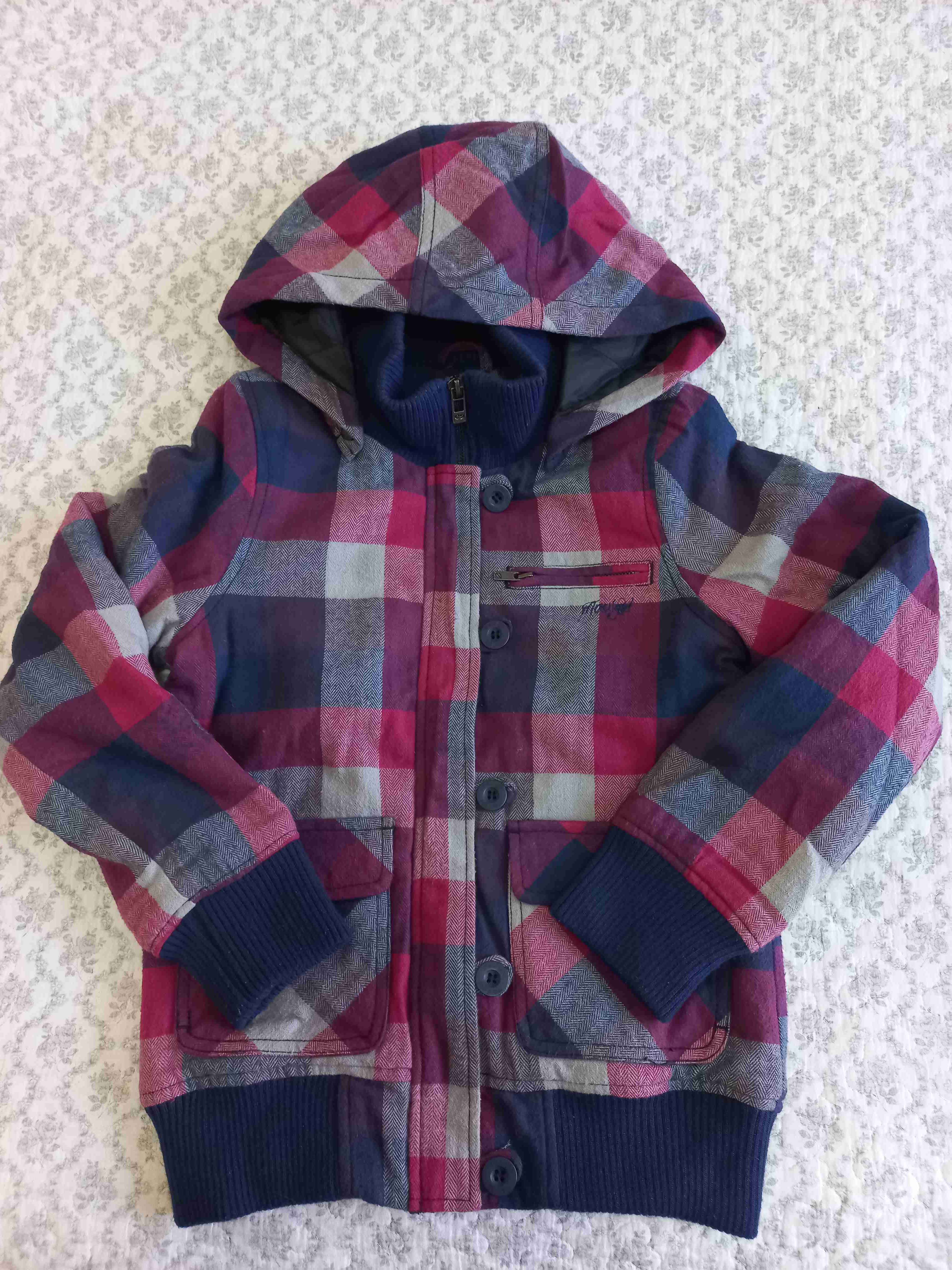 Chaqueta infantil a cuadros - miniatura 2