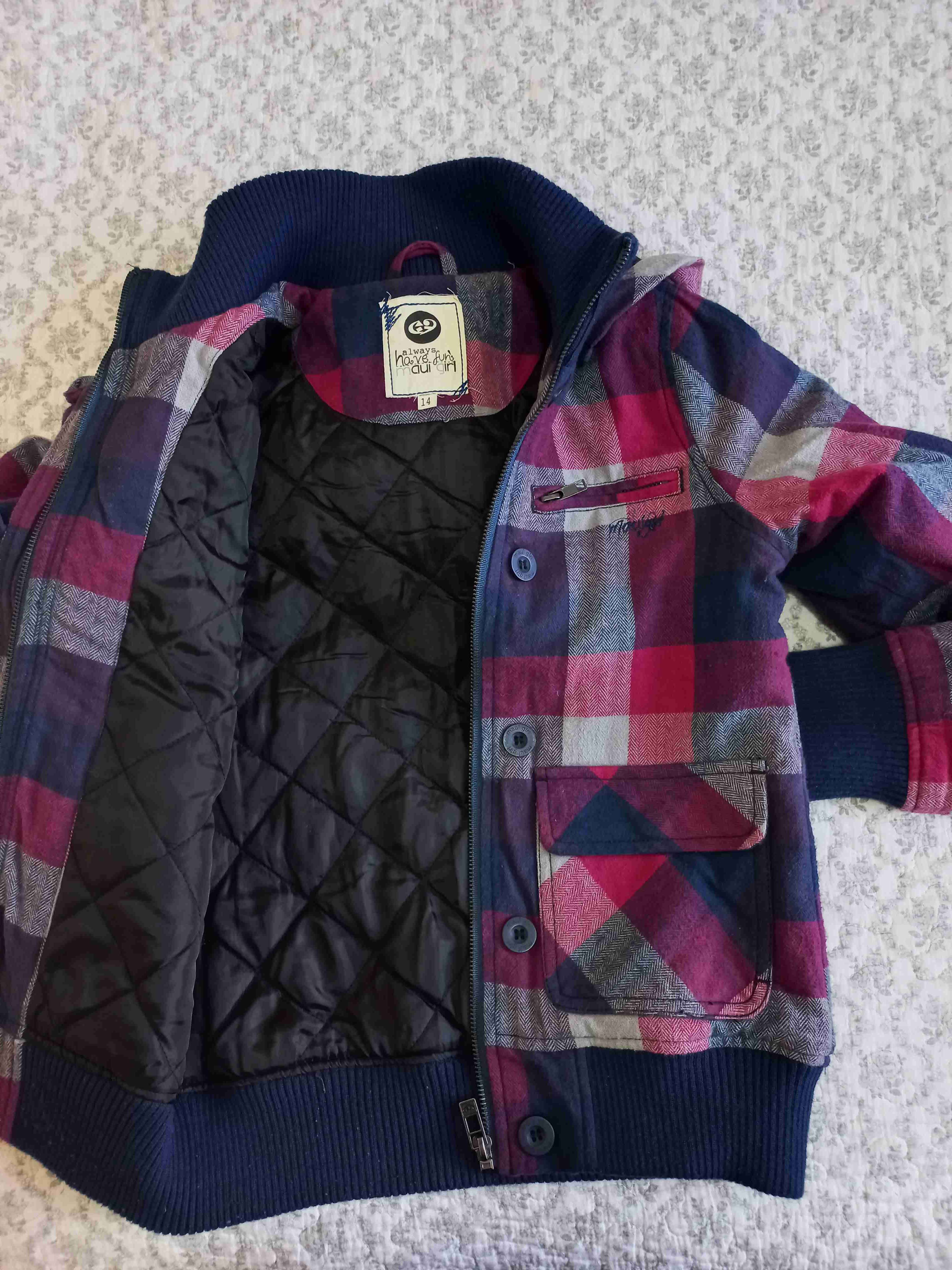 Chaqueta infantil a cuadros - miniatura 3