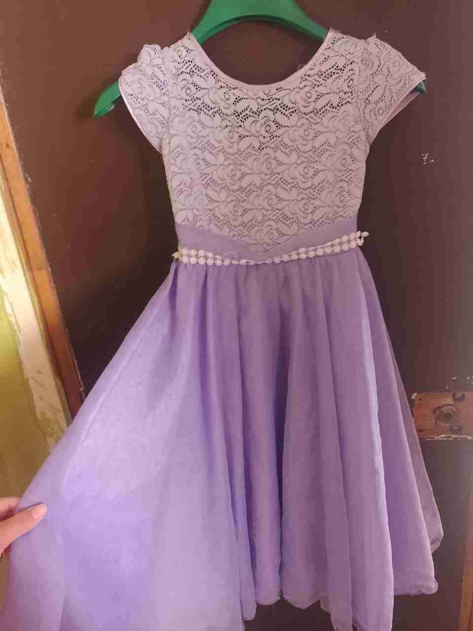 Vestido infantil floral rosa - miniatura 2