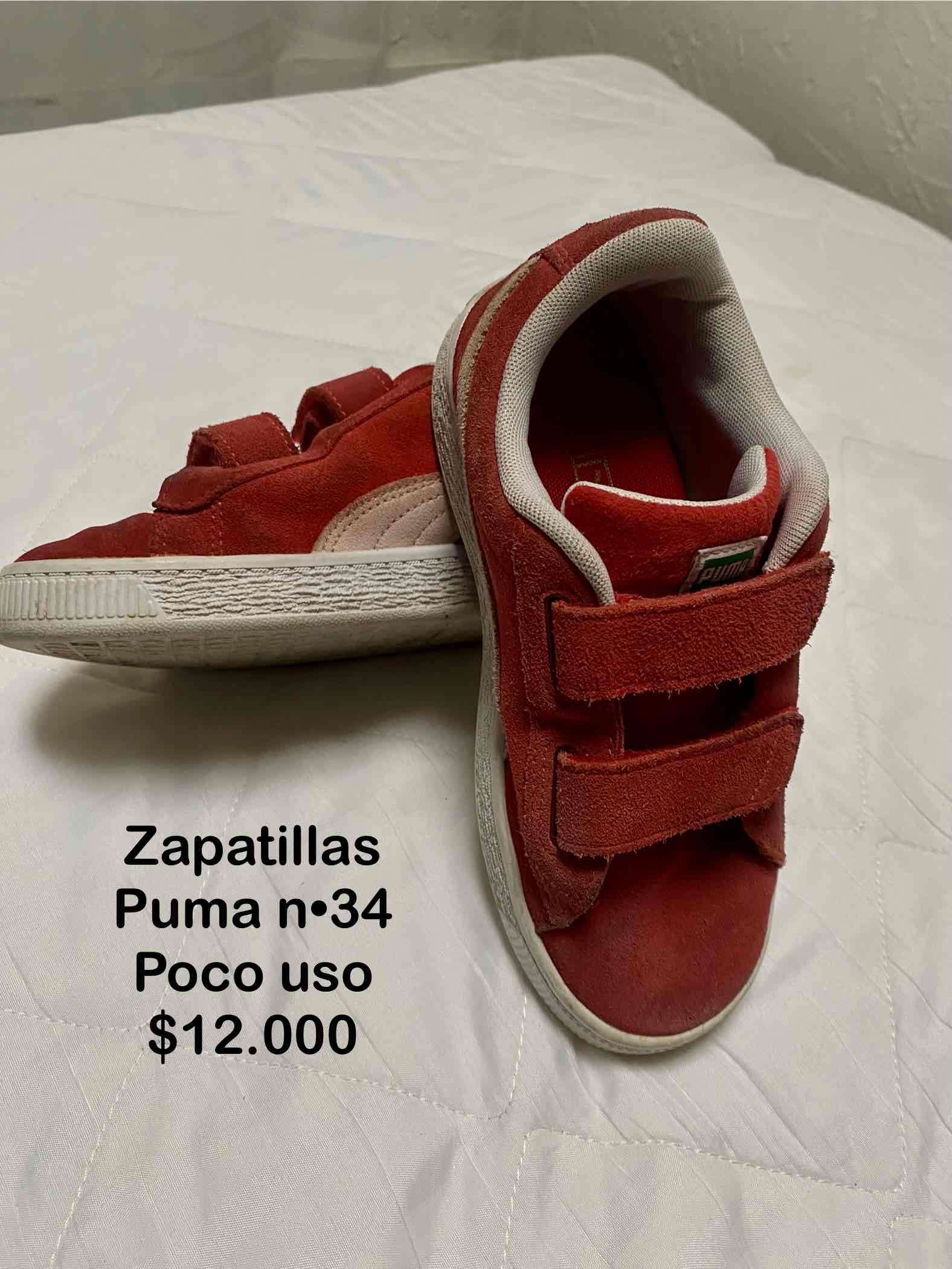 Zapatillas Puma rojas n°34