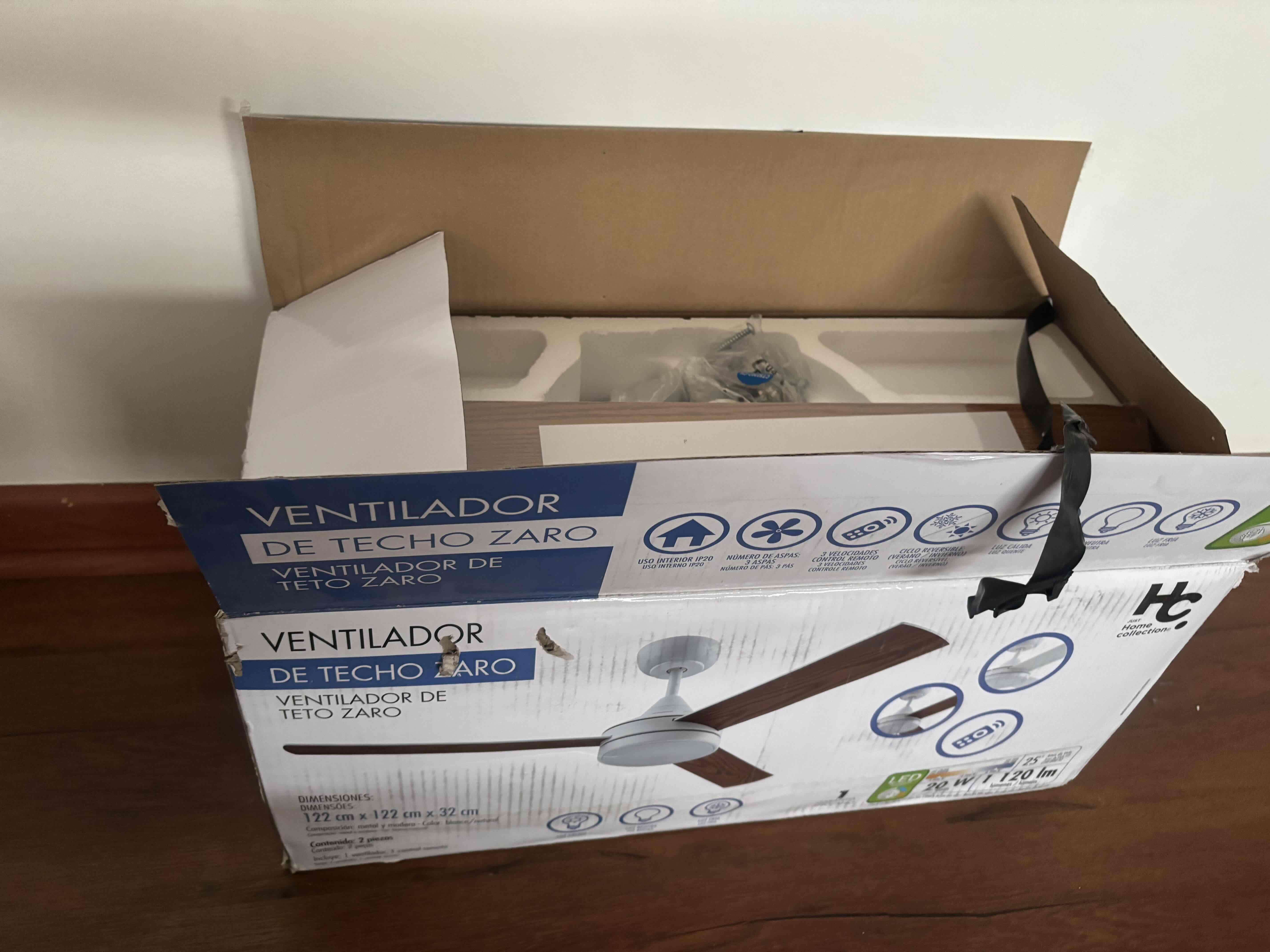 Ventilador de techo Zaro blanco - miniatura 2