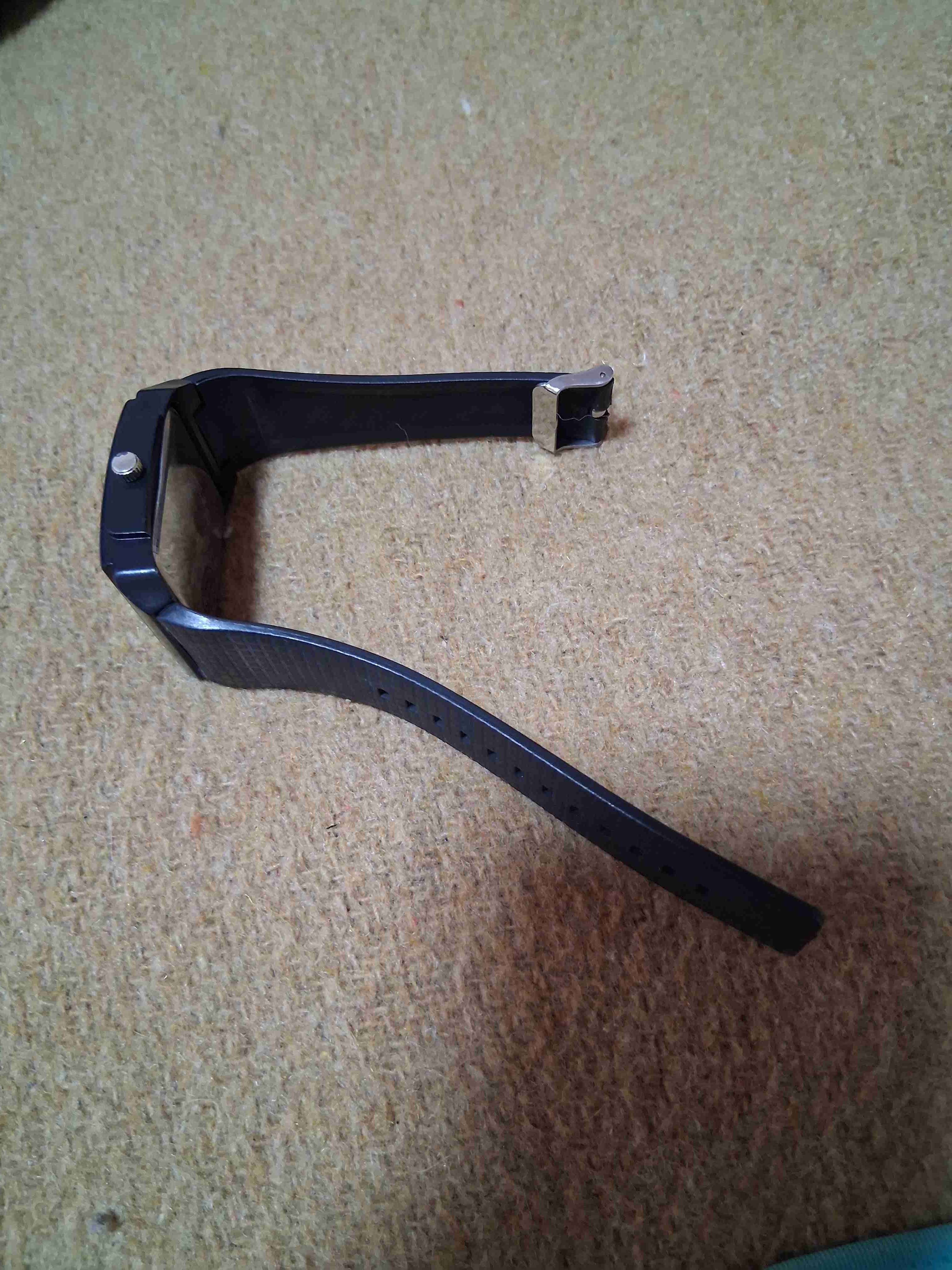 Reloj negro de pulsera cuadrada SBAO - miniatura 2