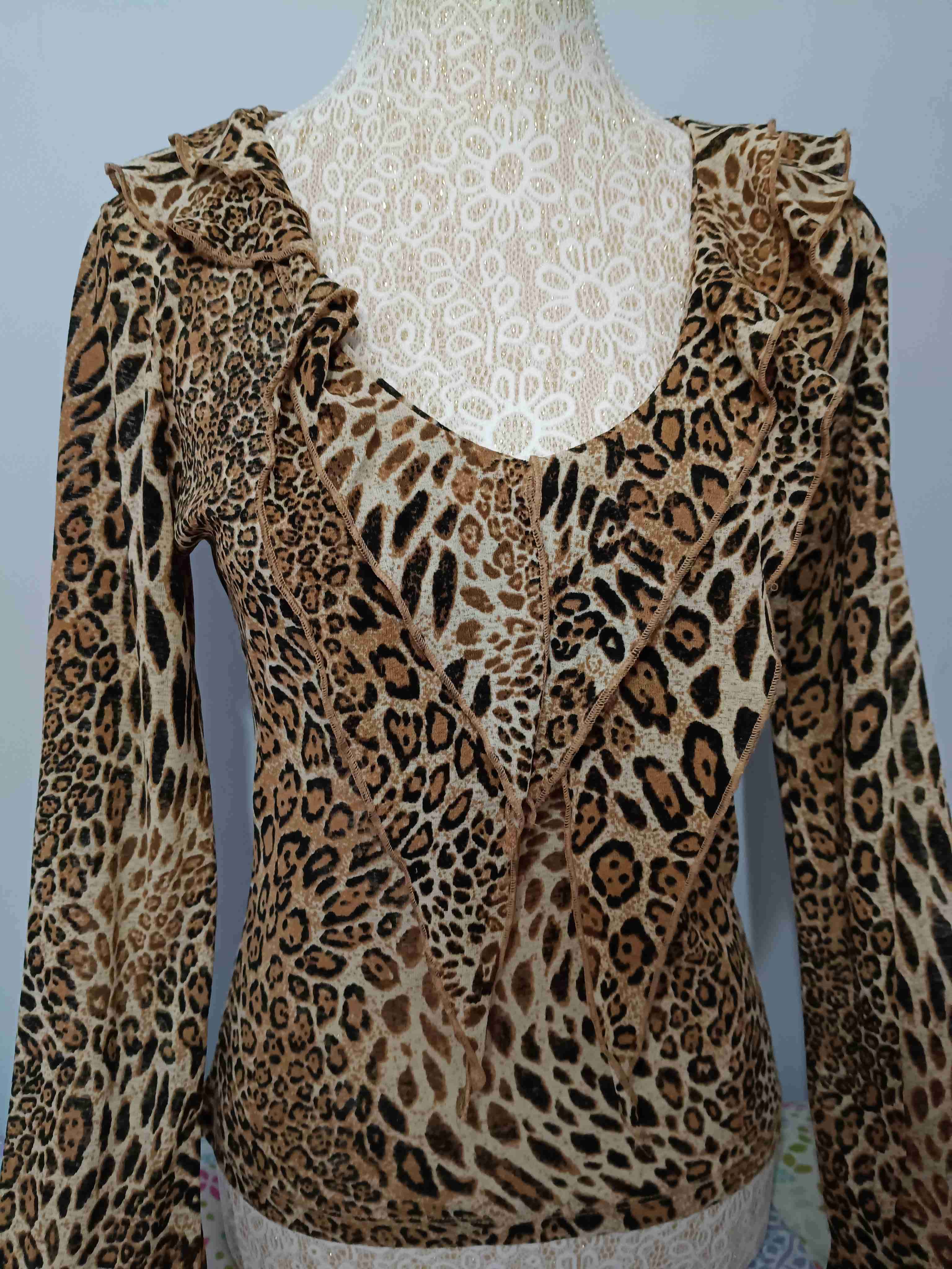 Mesh Top Animal Print - miniatura 3