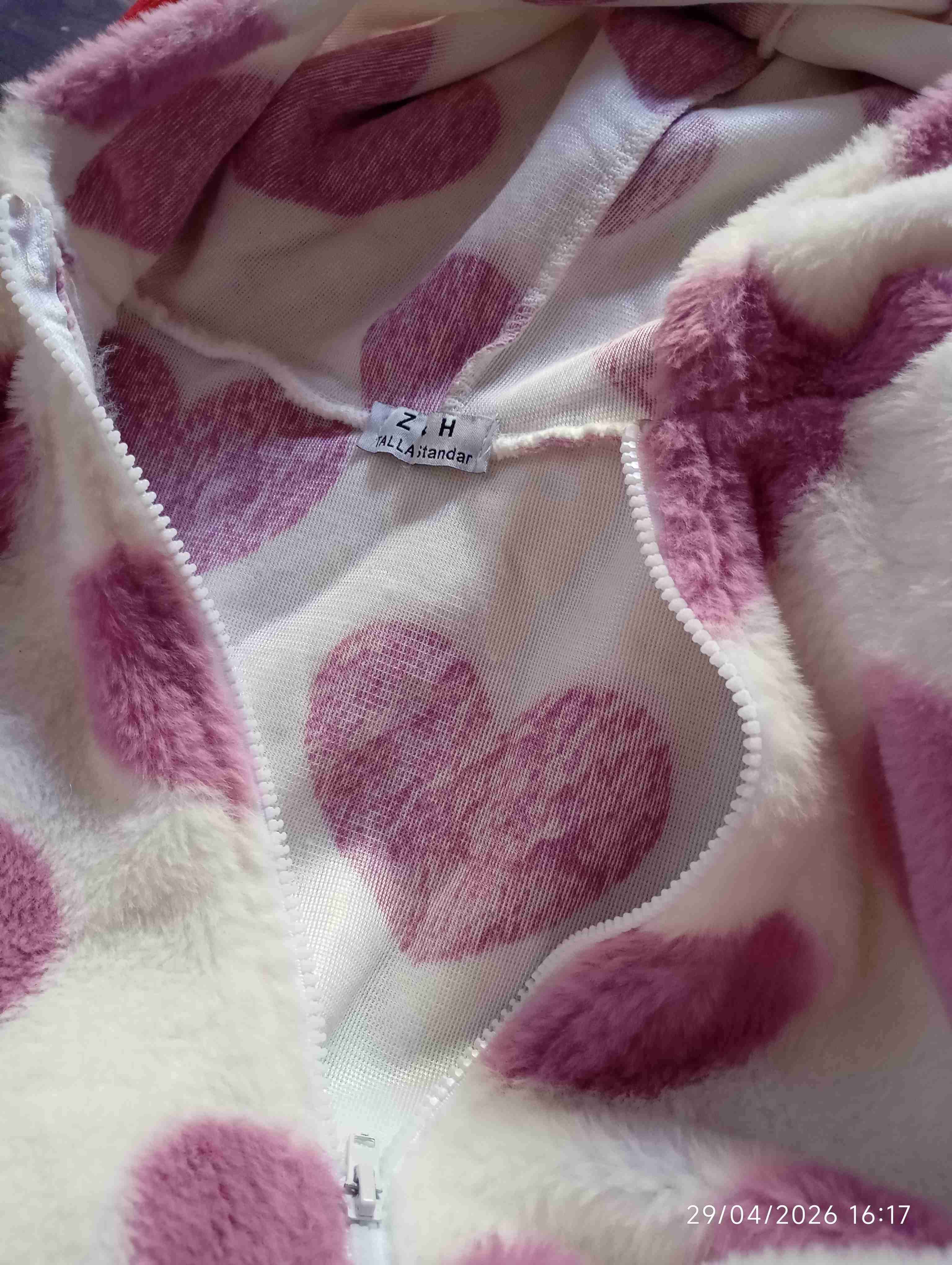 Chaleco de polar con corazones - miniatura 3