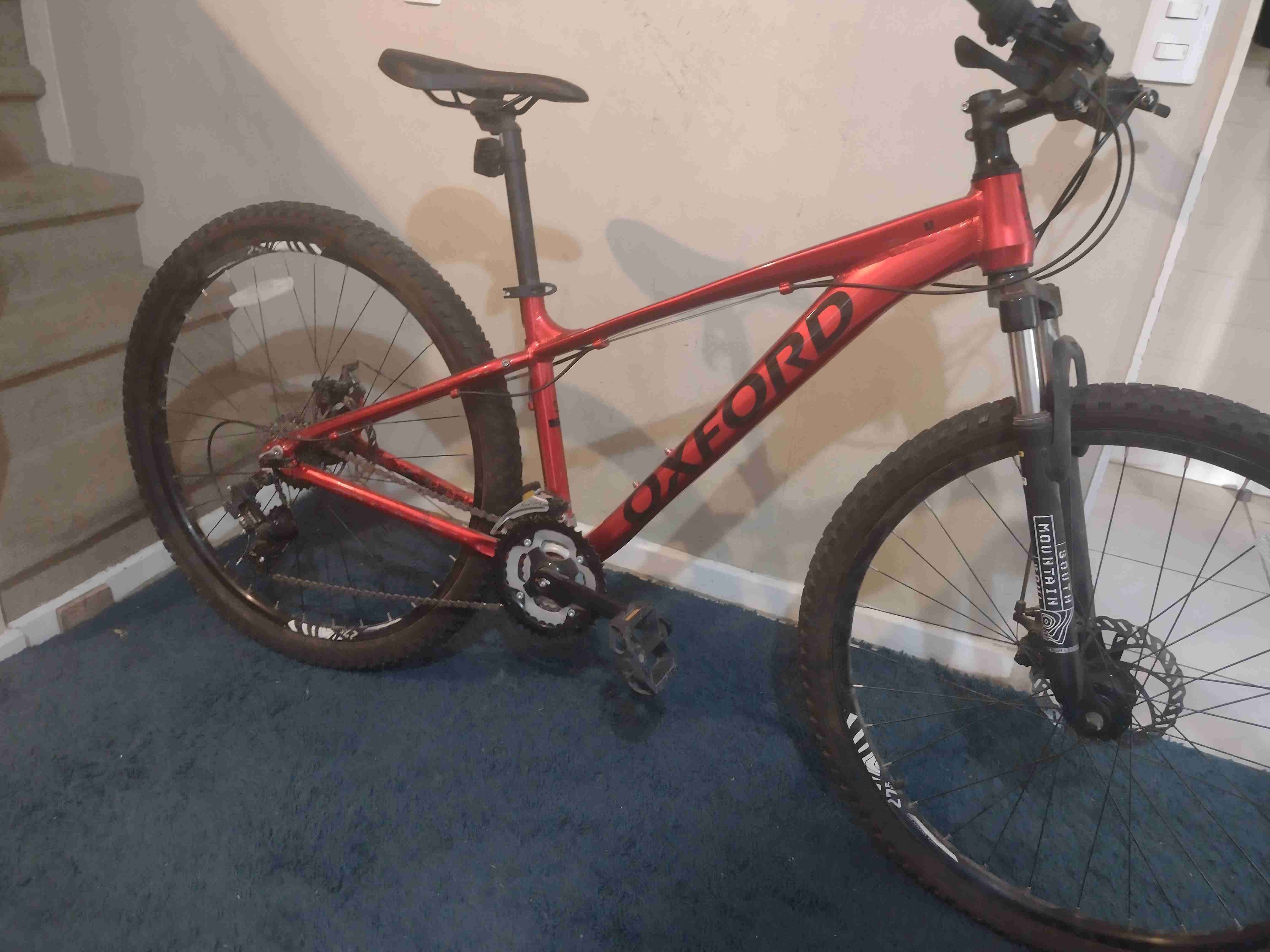 Bicicleta montaña Oxford roja - miniatura 3