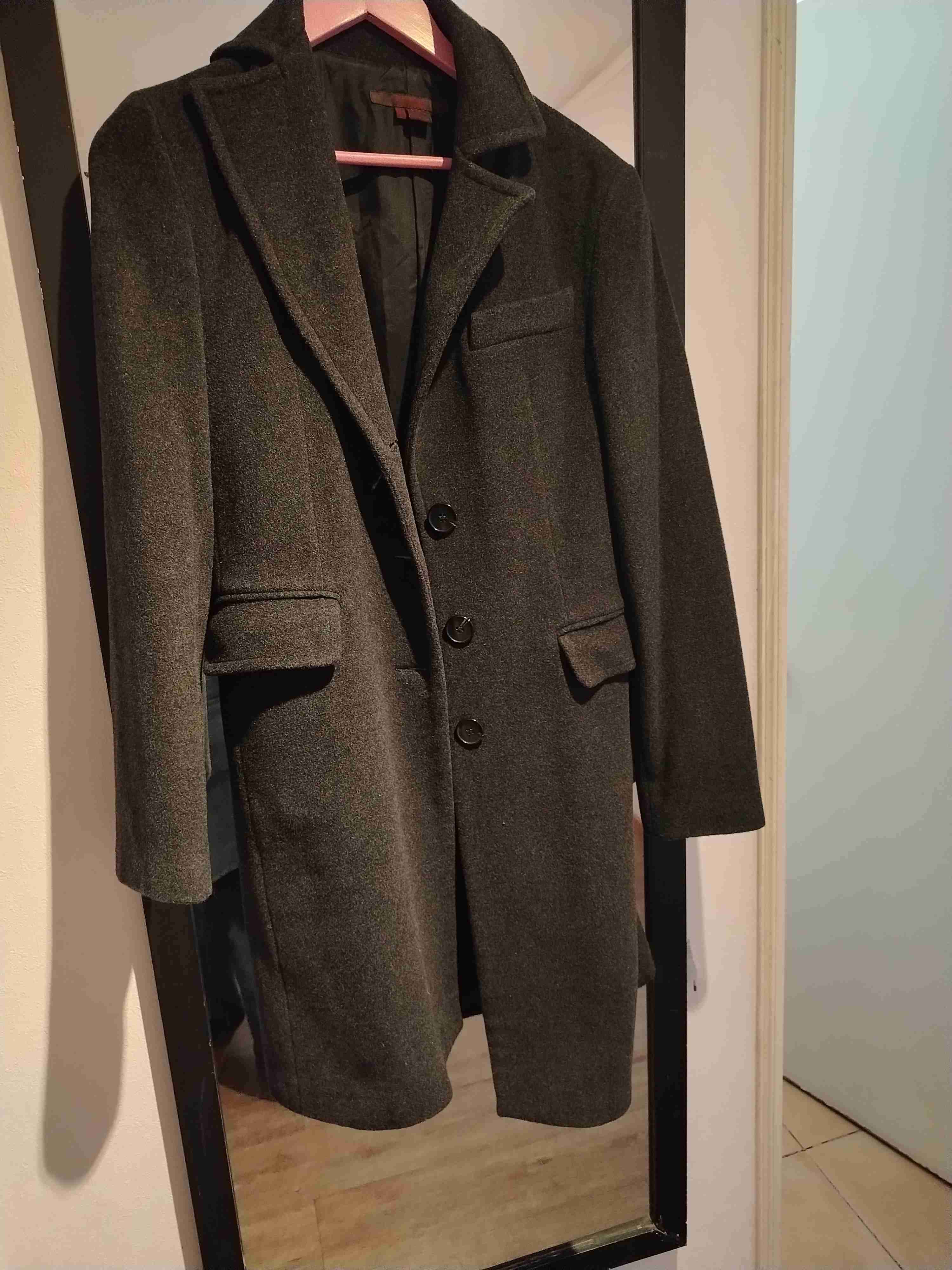 Abrigo gris oscuro elegante - miniatura 3