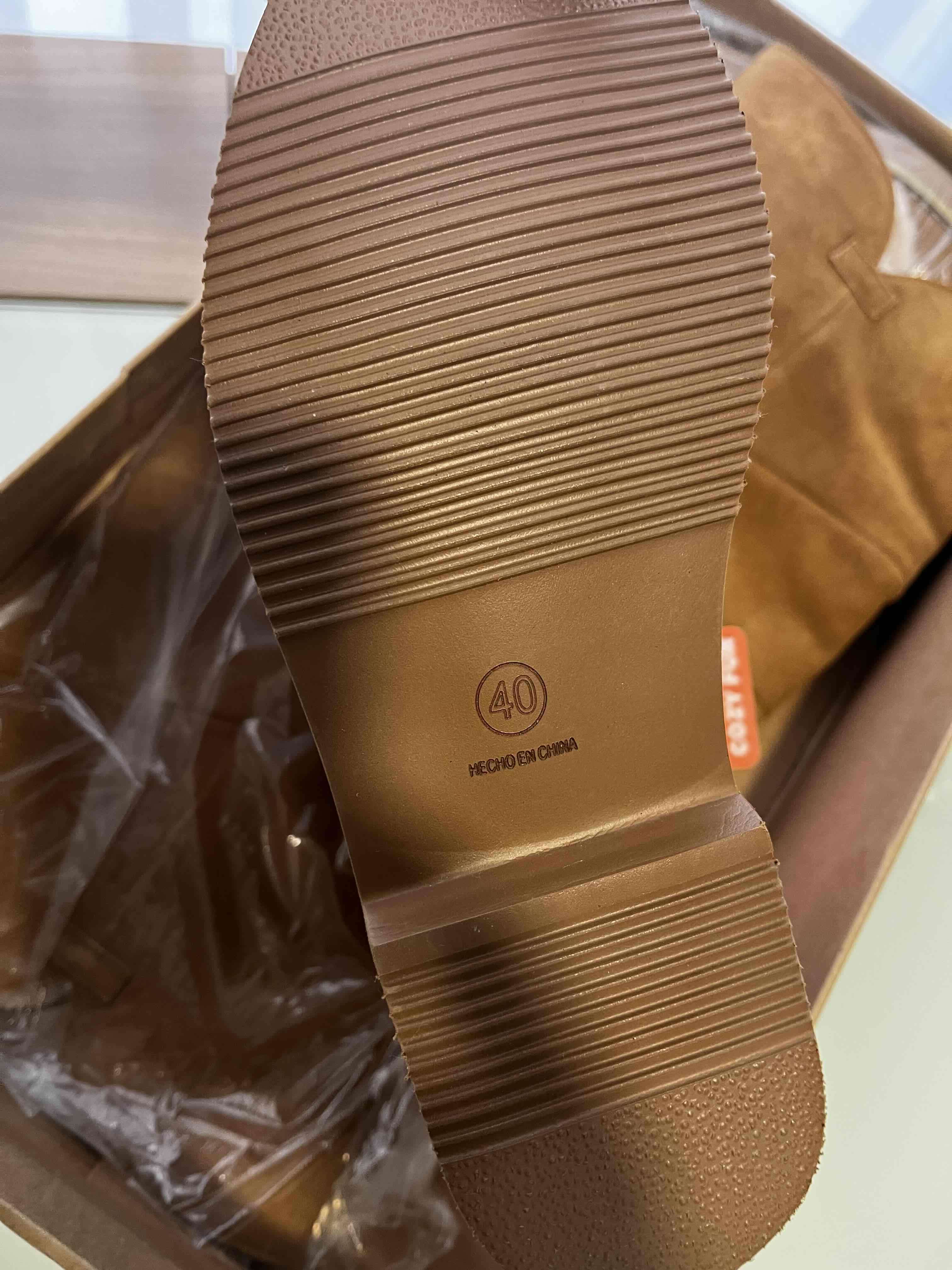 Botas altas de gamuza café - miniatura 2