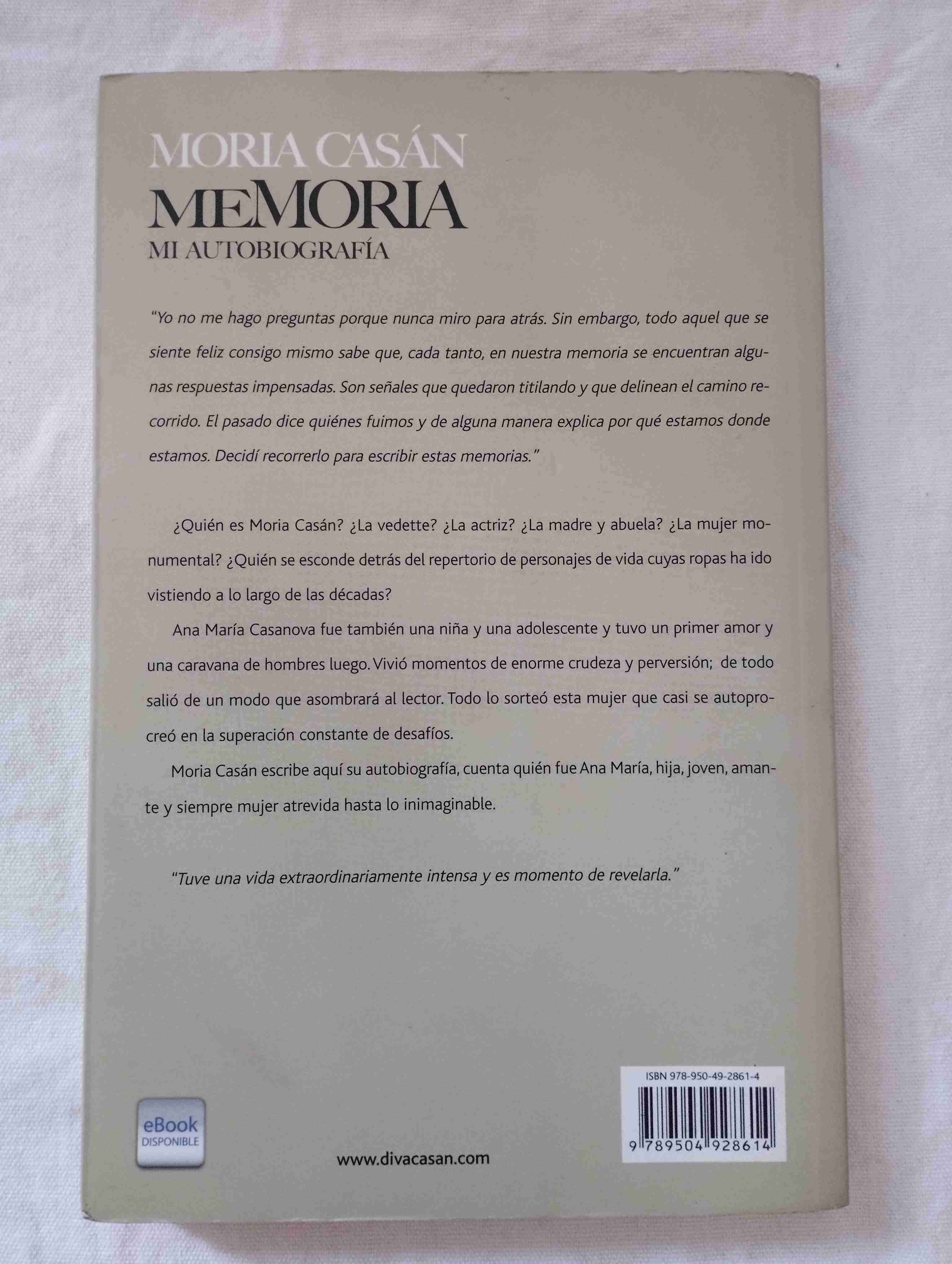 Libro Memoria Moria Casán - miniatura 2