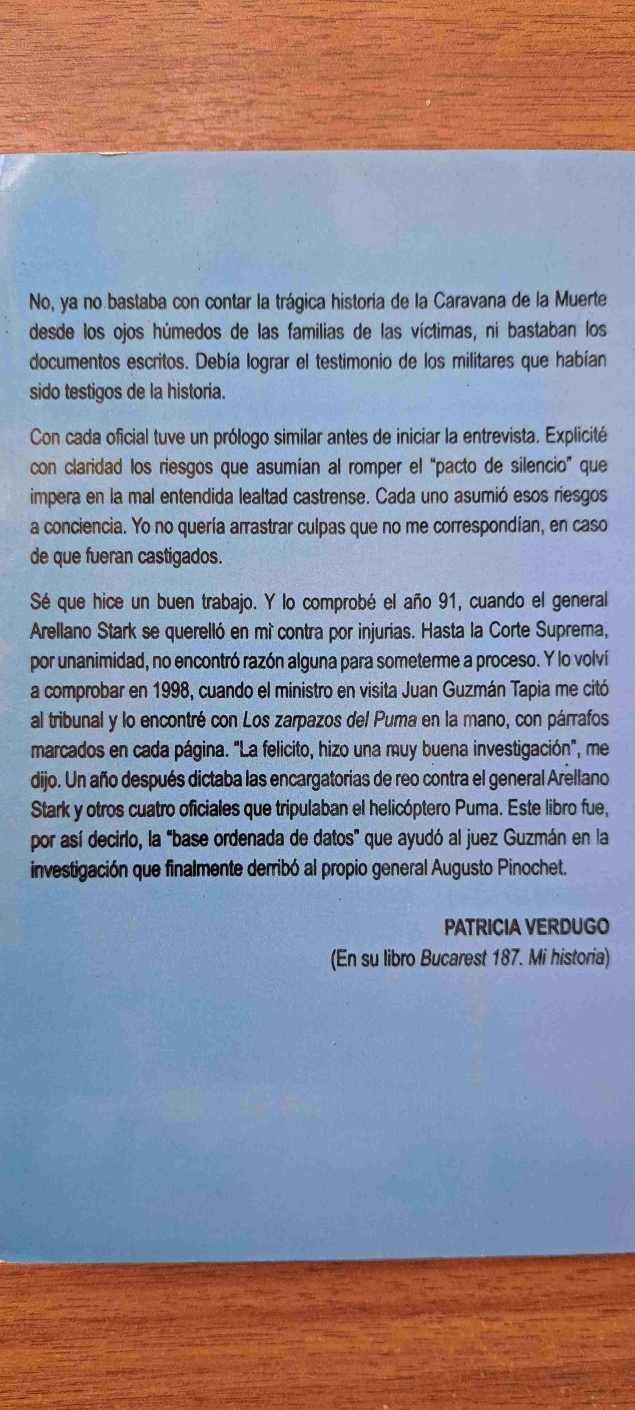 Libro 'Los zarpazos del Puma' - miniatura 2