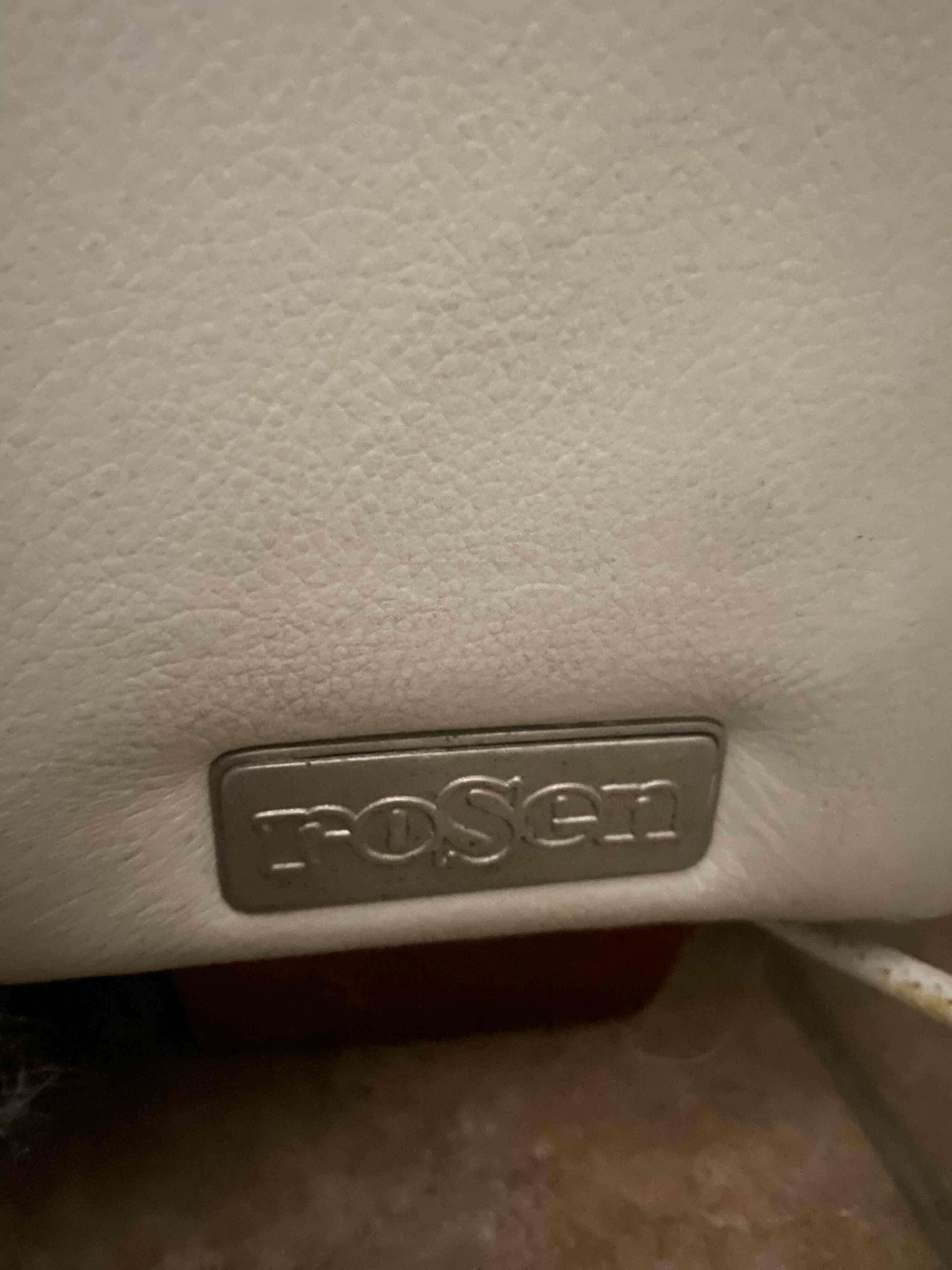 Sofá de cuero beige 3 plazas ROSEN - miniatura 3