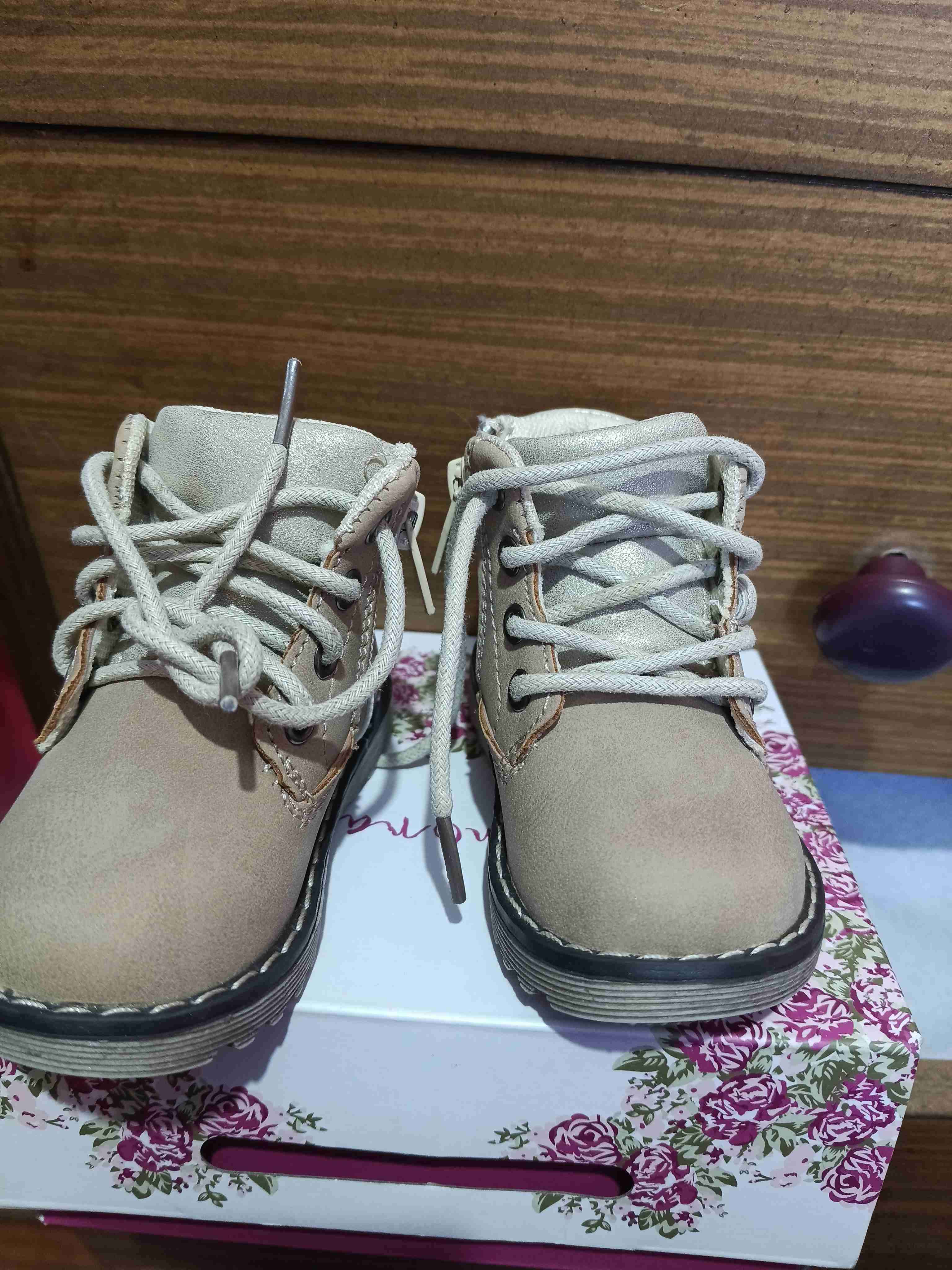 Botines de niña beige - miniatura 2