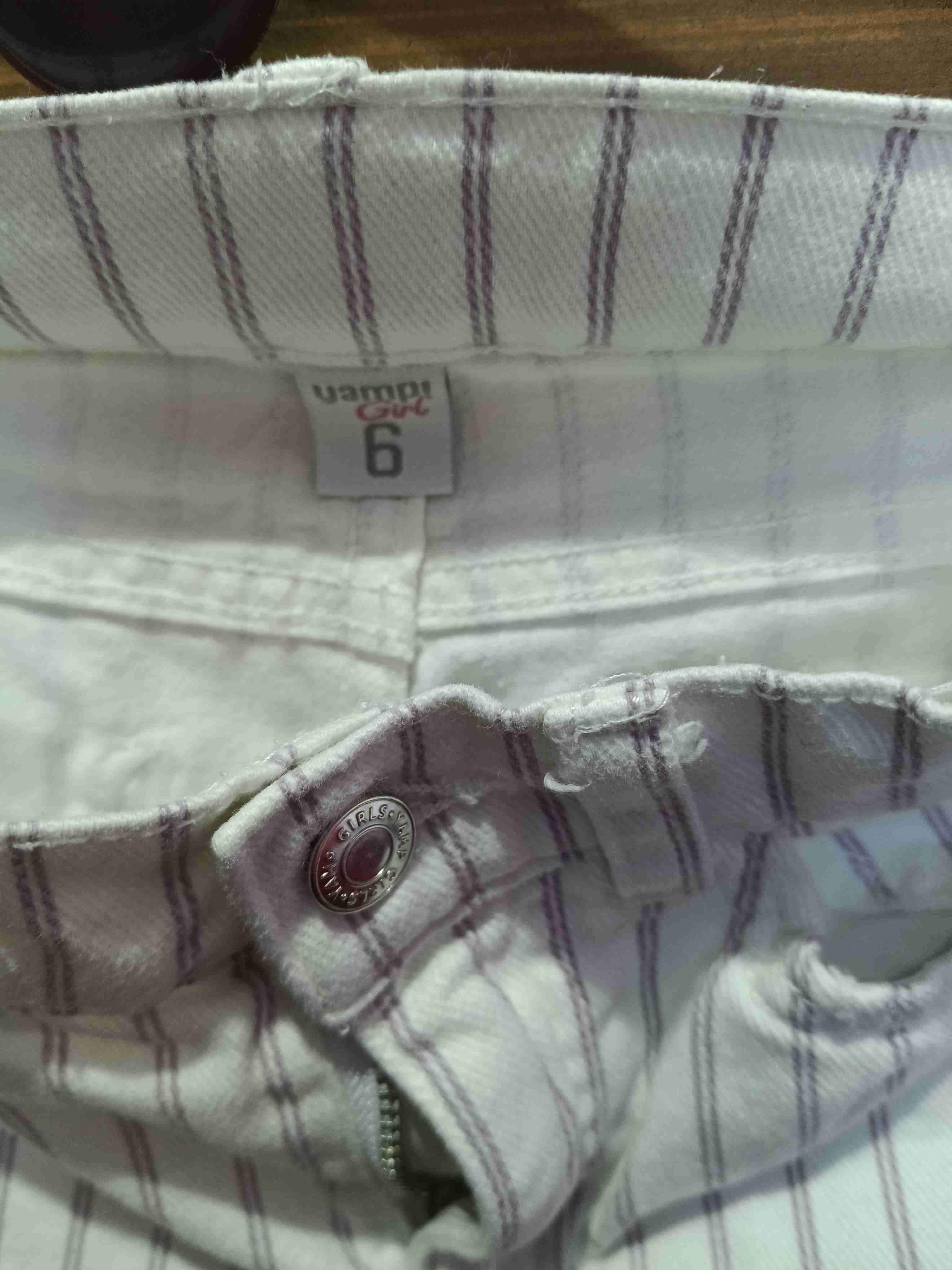 Pantalón blanco a rayas - miniatura 3