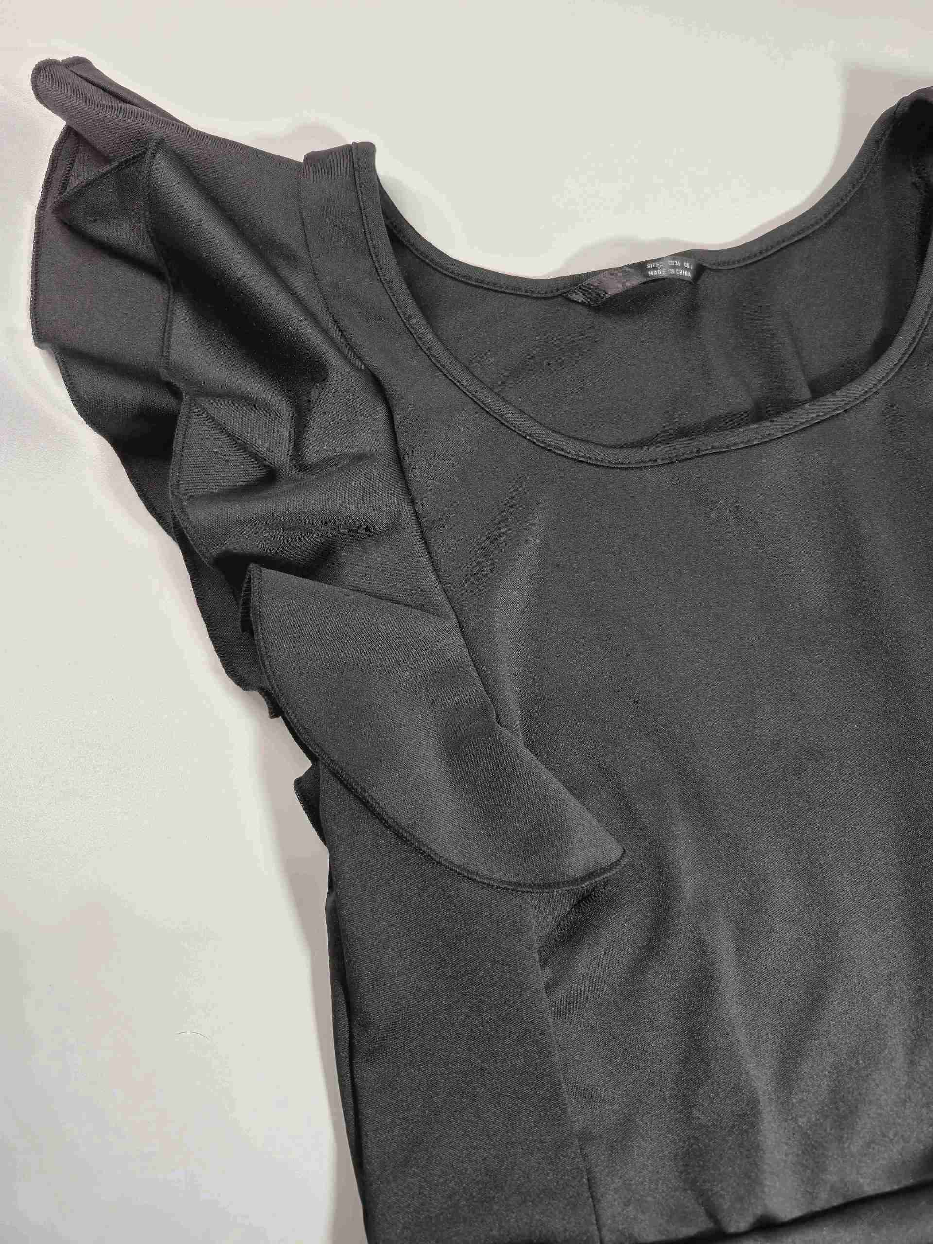 Body negro con volantes talla S - miniatura 2