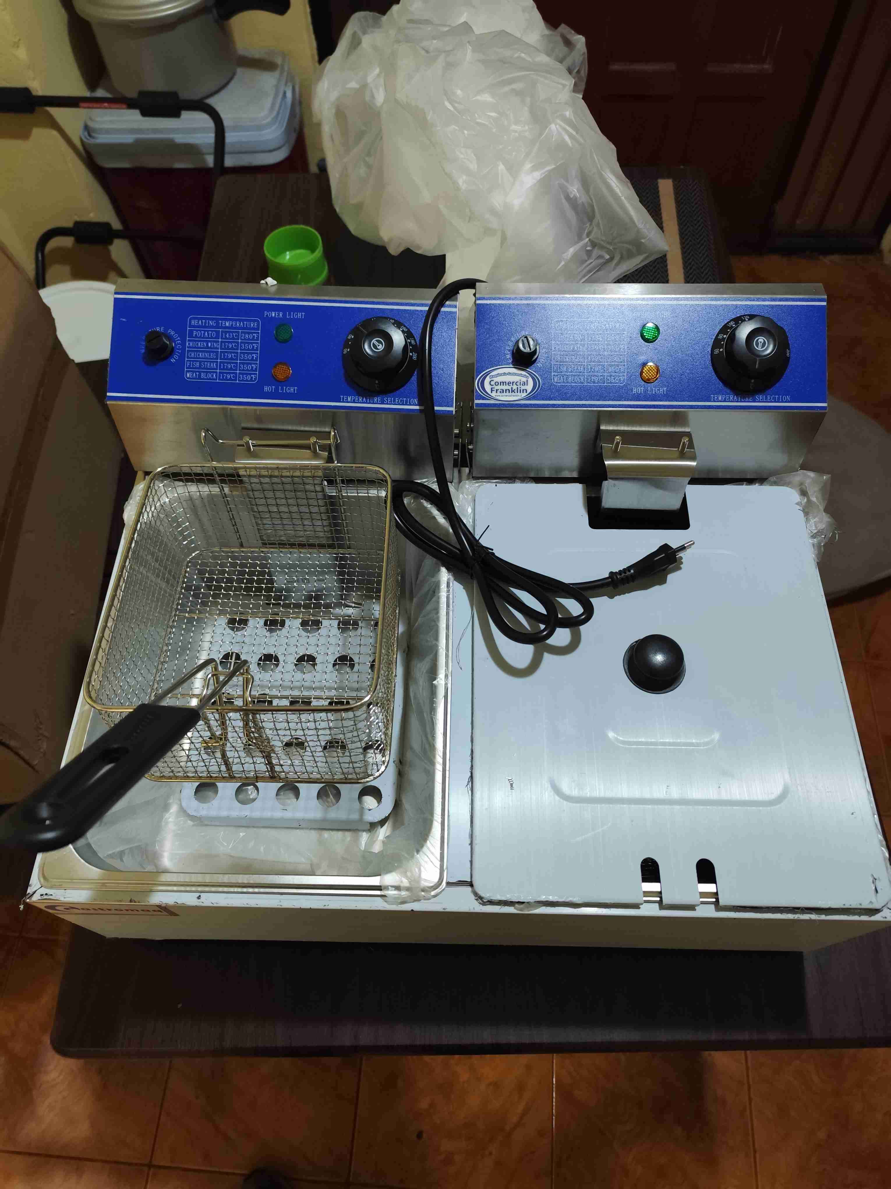 Freidora doble acero inoxidable - miniatura 2