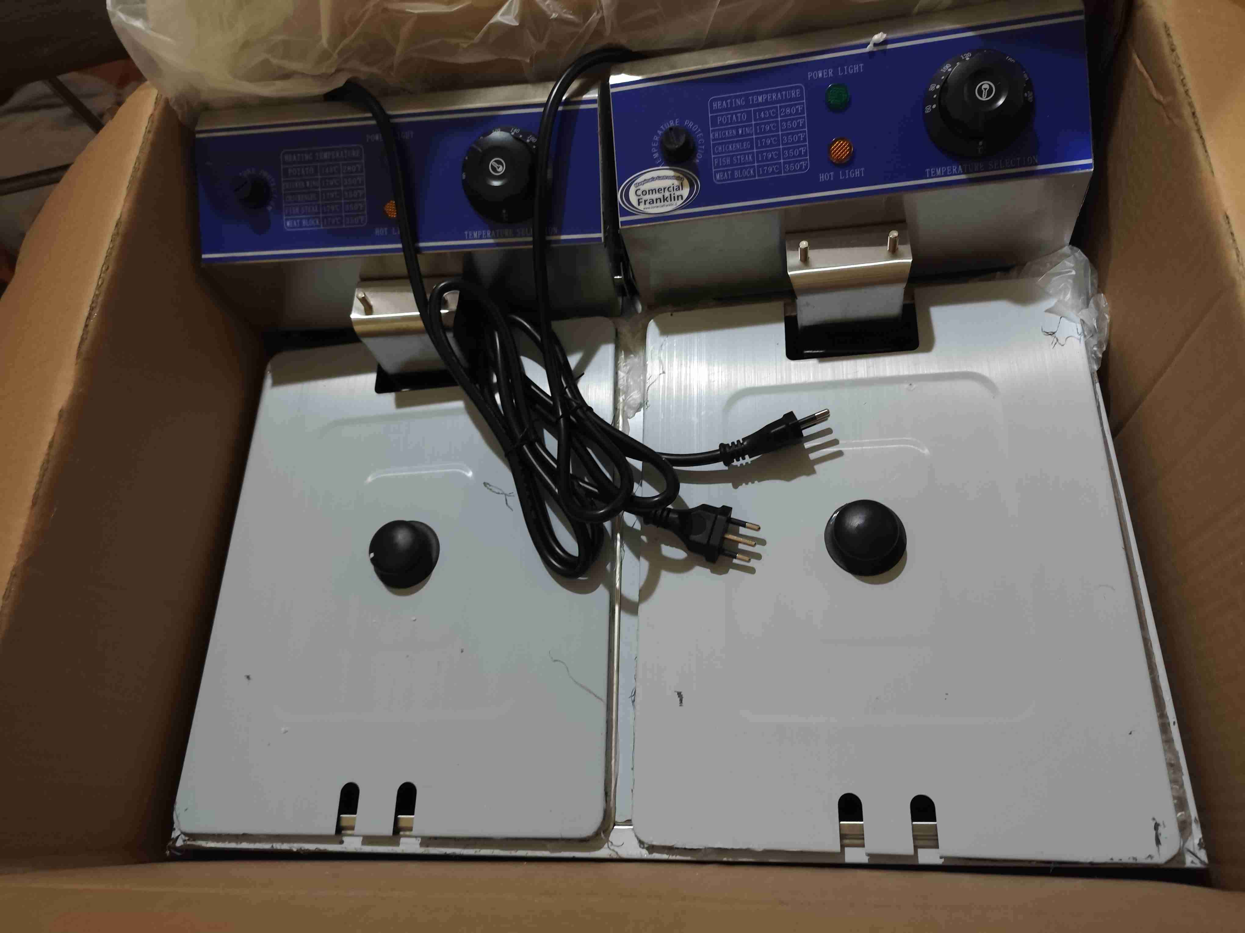 Freidora doble acero inoxidable - miniatura 3