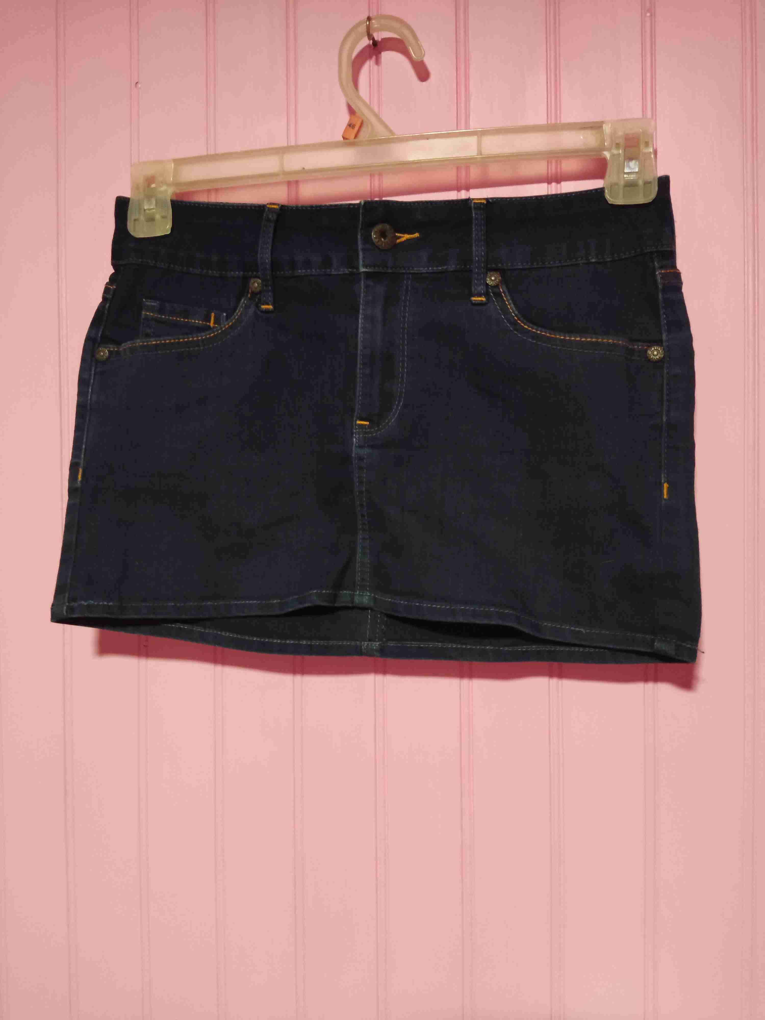 Mini falda de mezclilla azul