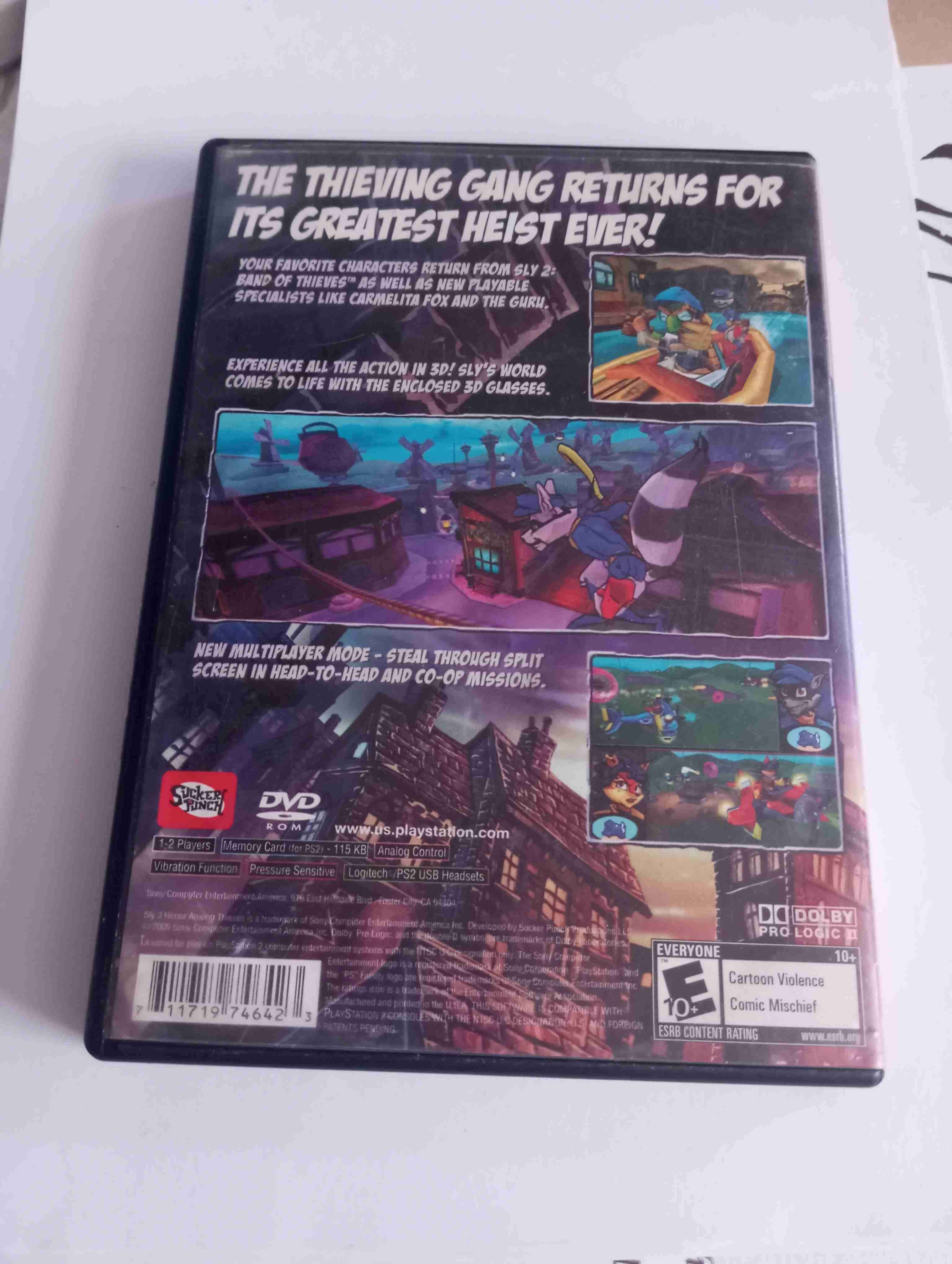 Sly 3: Honor Among Thieves PS2 Original - Funciona - miniatura 2