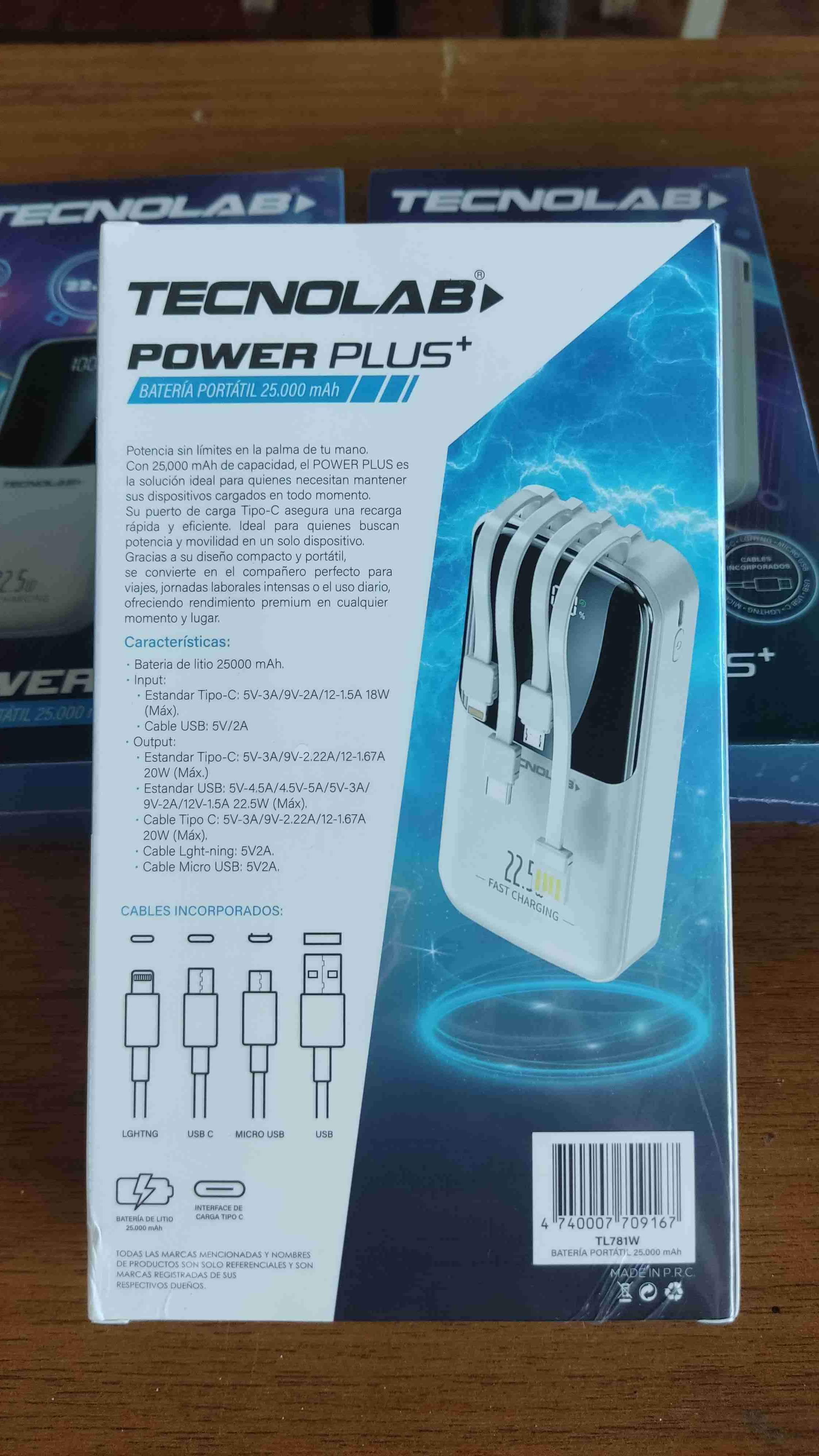 🔋Batería portátil TecnoLab 25,000 mAh - miniatura 2