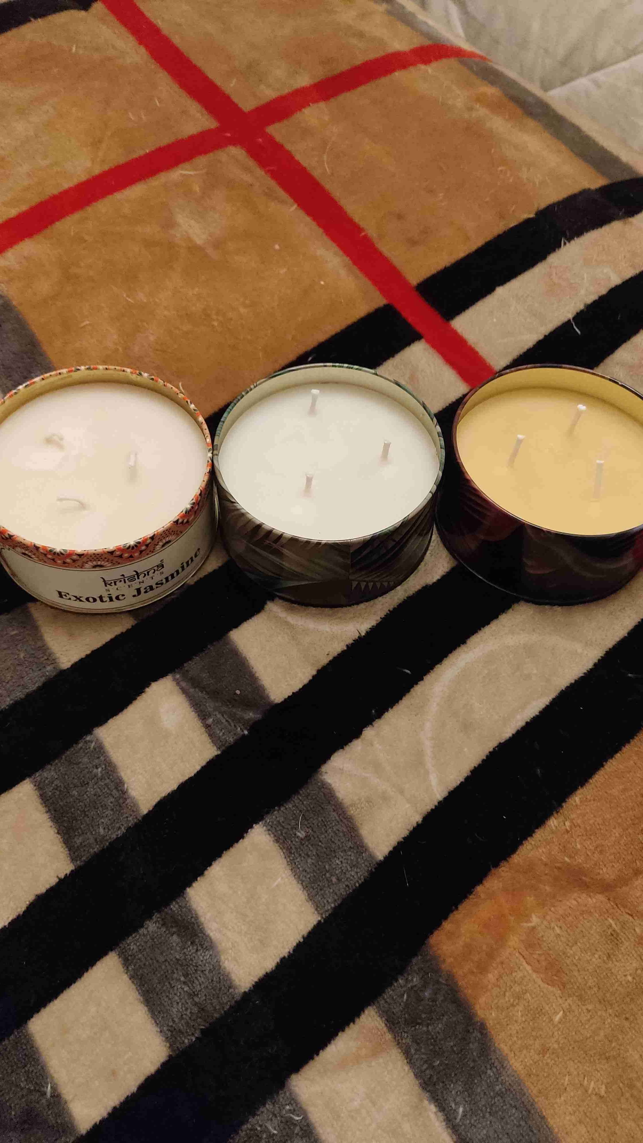 Set 3 velas aromáticas Krishna Scents de 3 mechas - miniatura 3