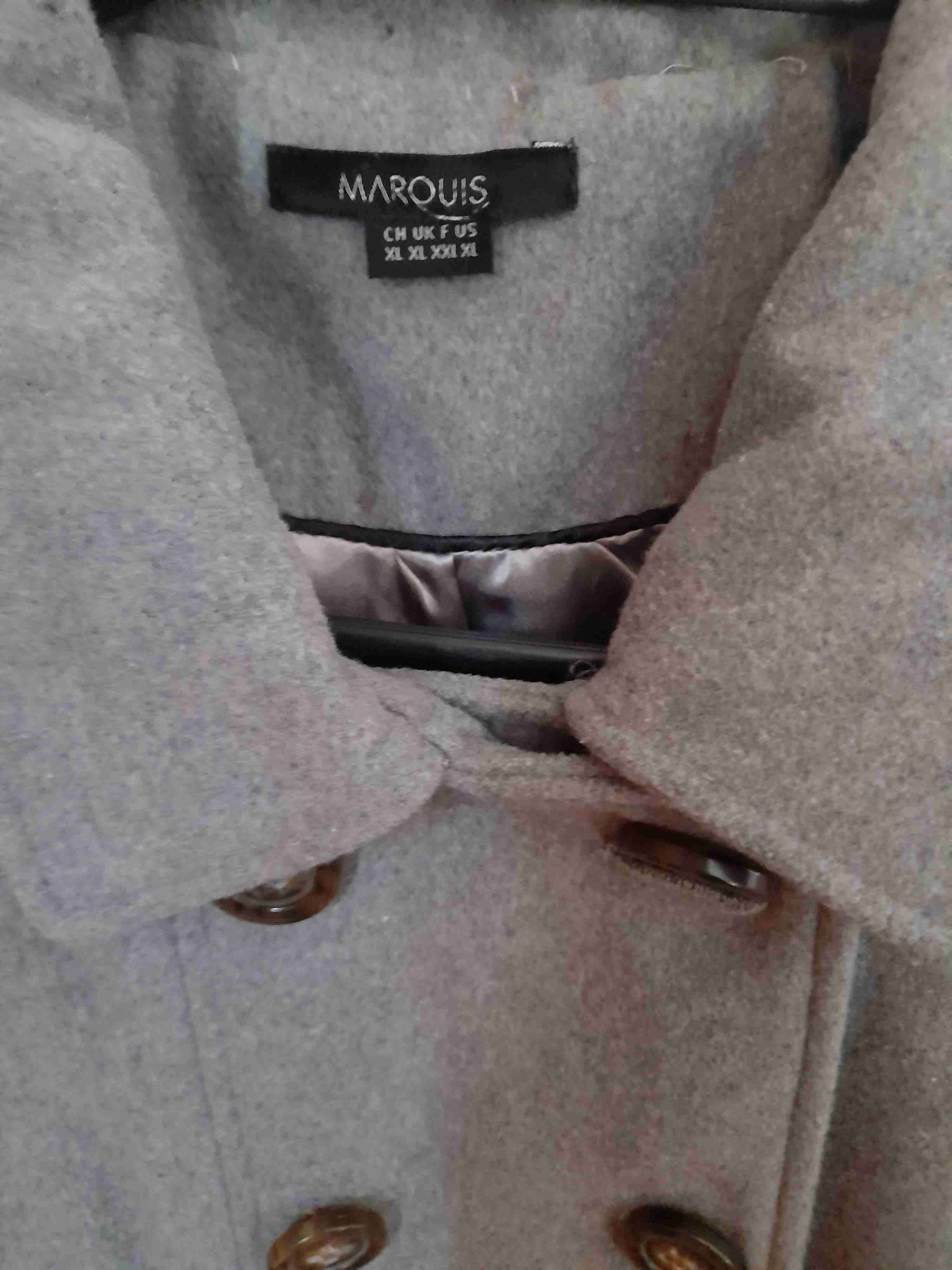 Abrigo corto gris - miniatura 2