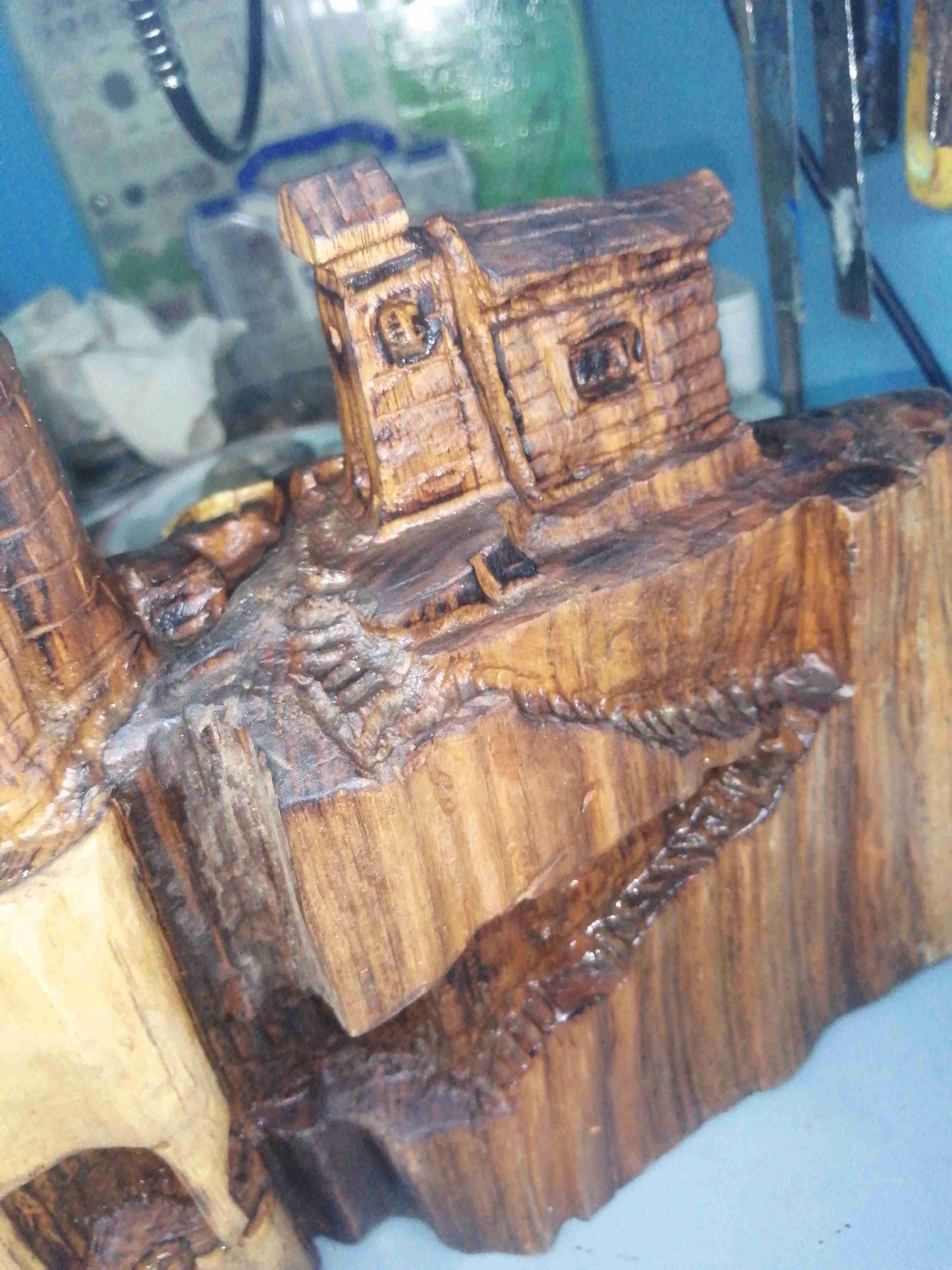 Escultura de madera faro - miniatura 3