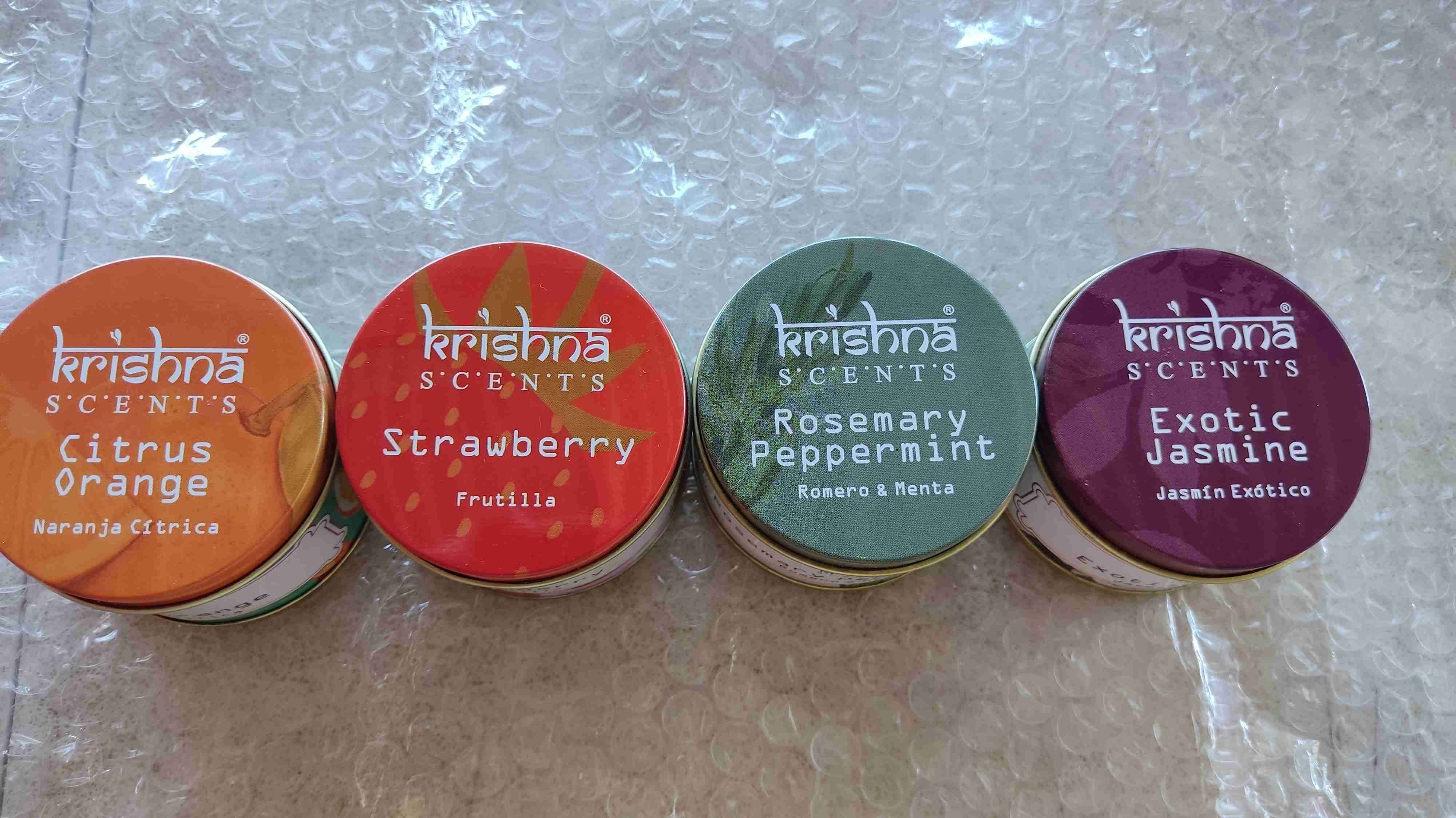 Velitas aromaticas de 2 mechas marca KRISHNA. - miniatura 2