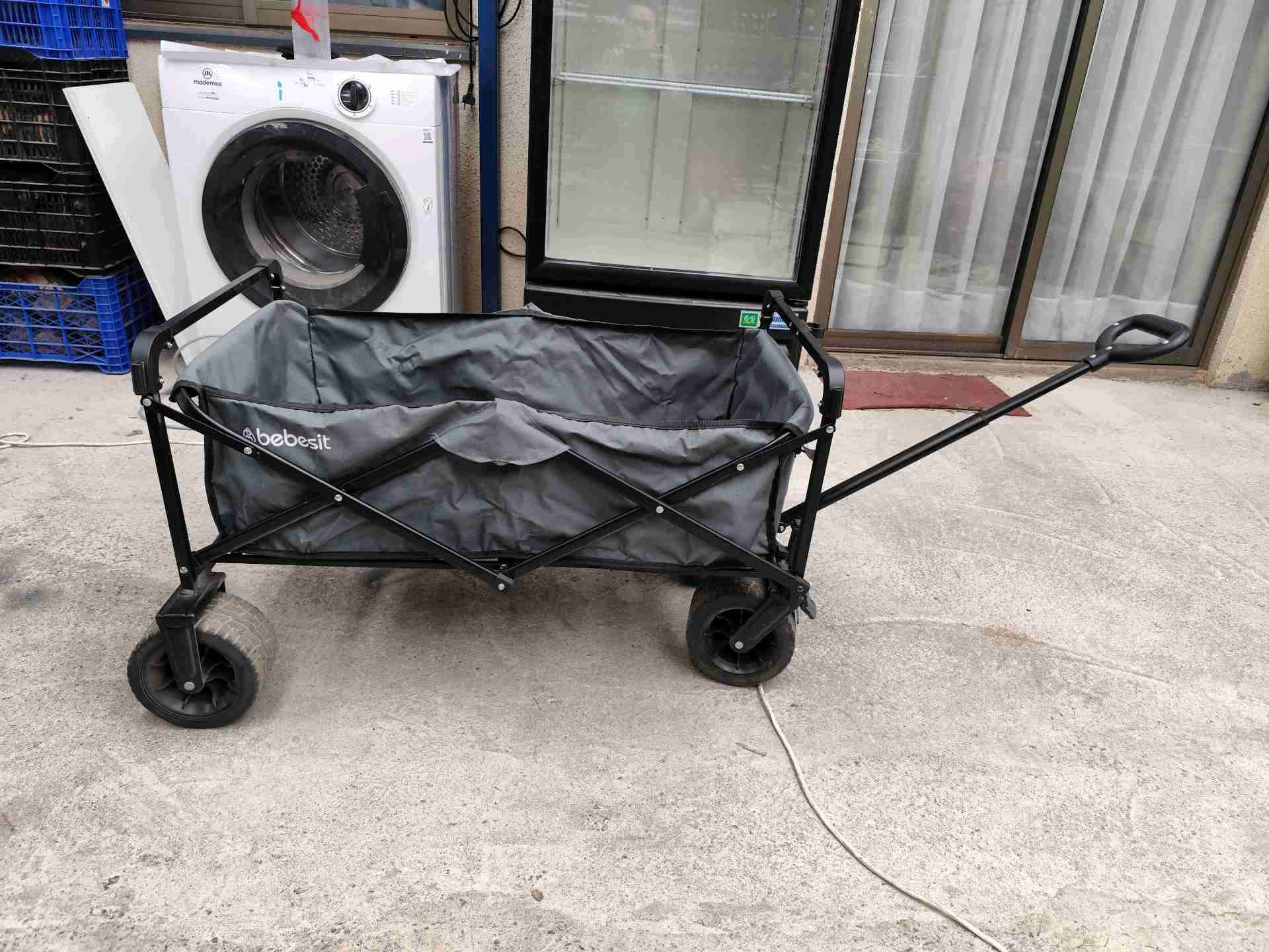 Carro plegable de carga gris - miniatura 3