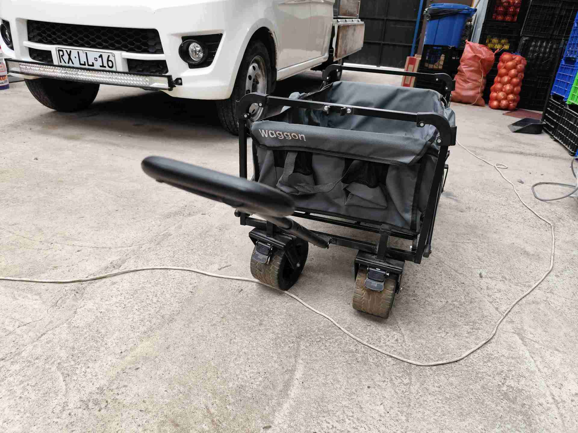 Carro plegable de carga gris - miniatura 4