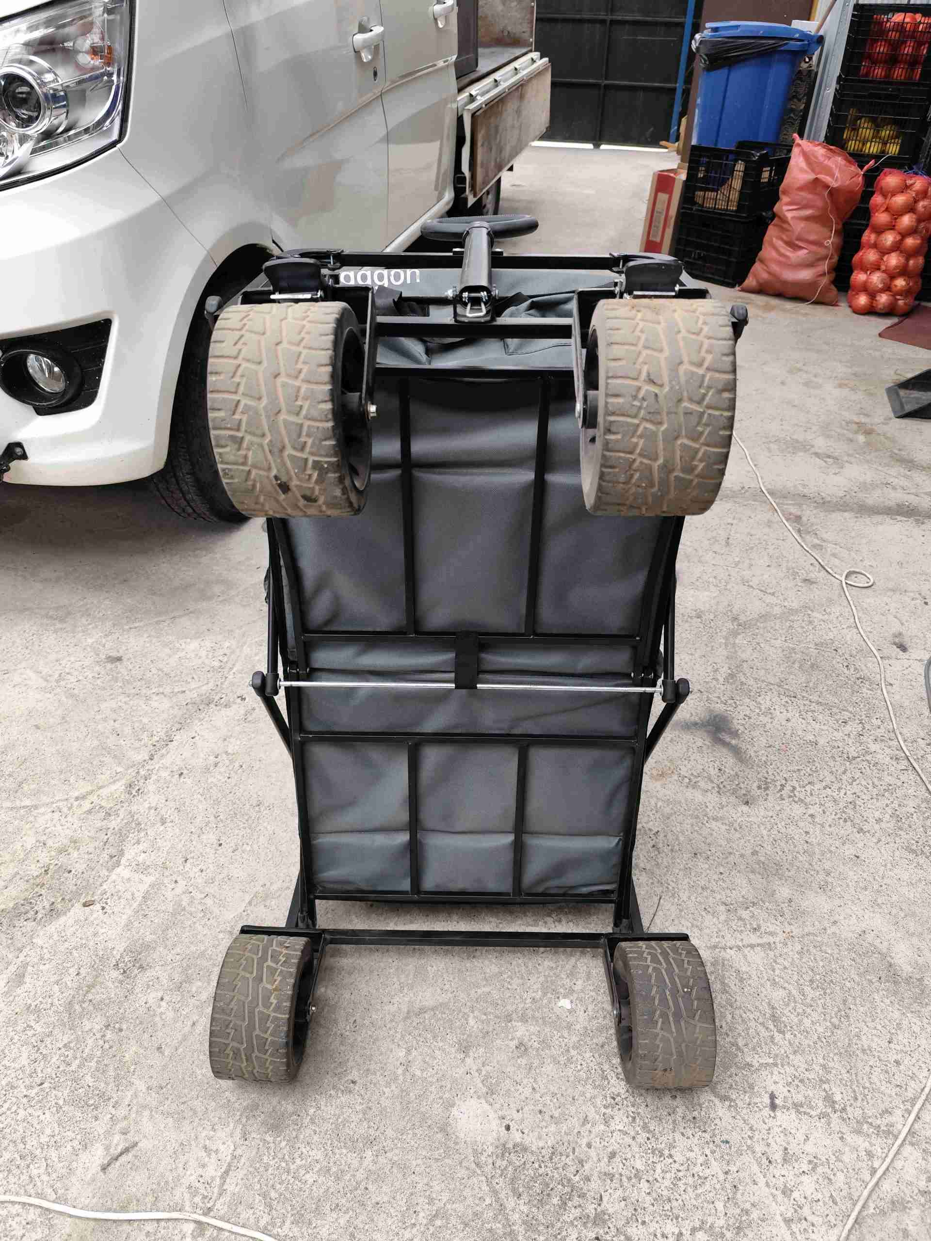 Carro plegable de carga gris - miniatura 5