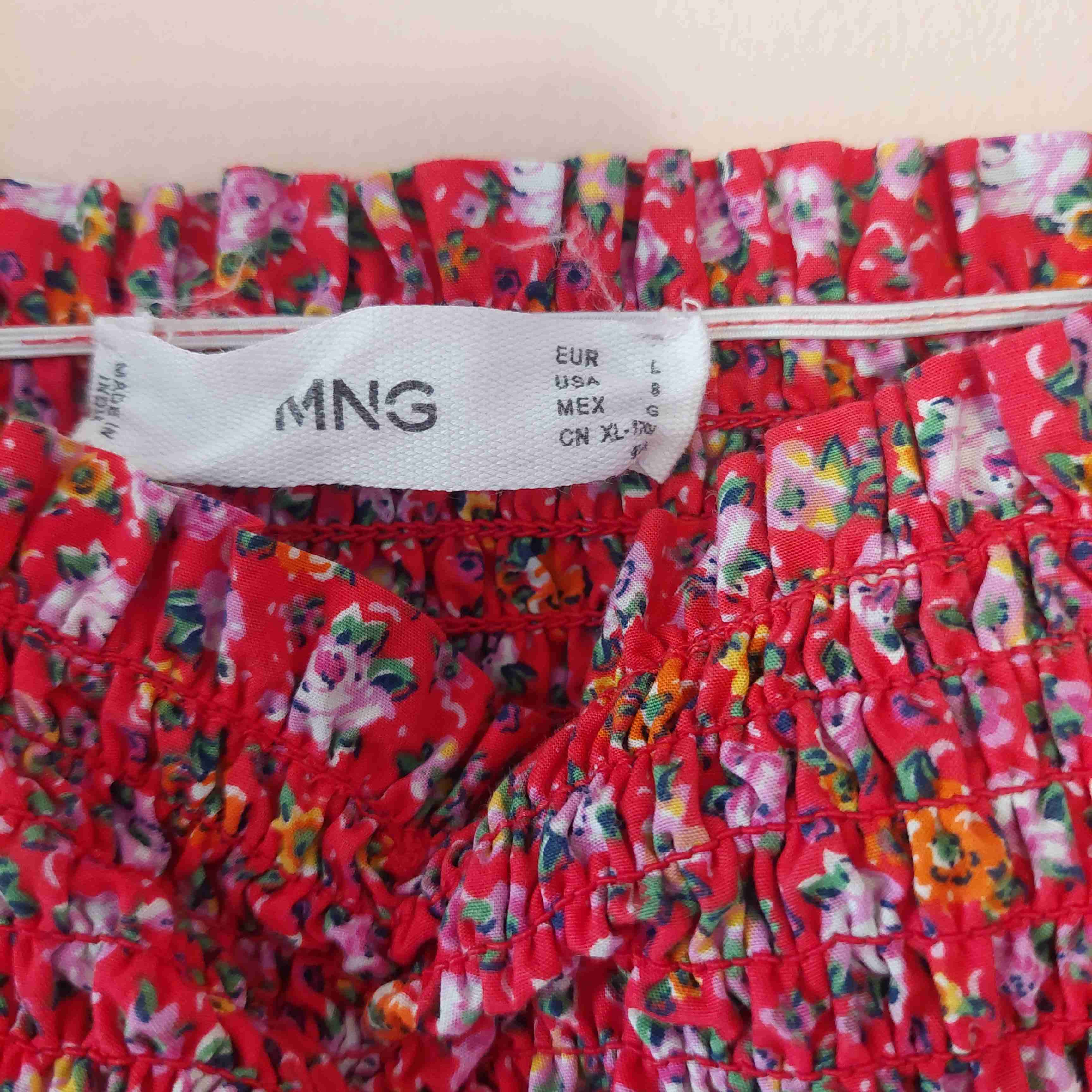 Vestido floral rojo MANGO - miniatura 3