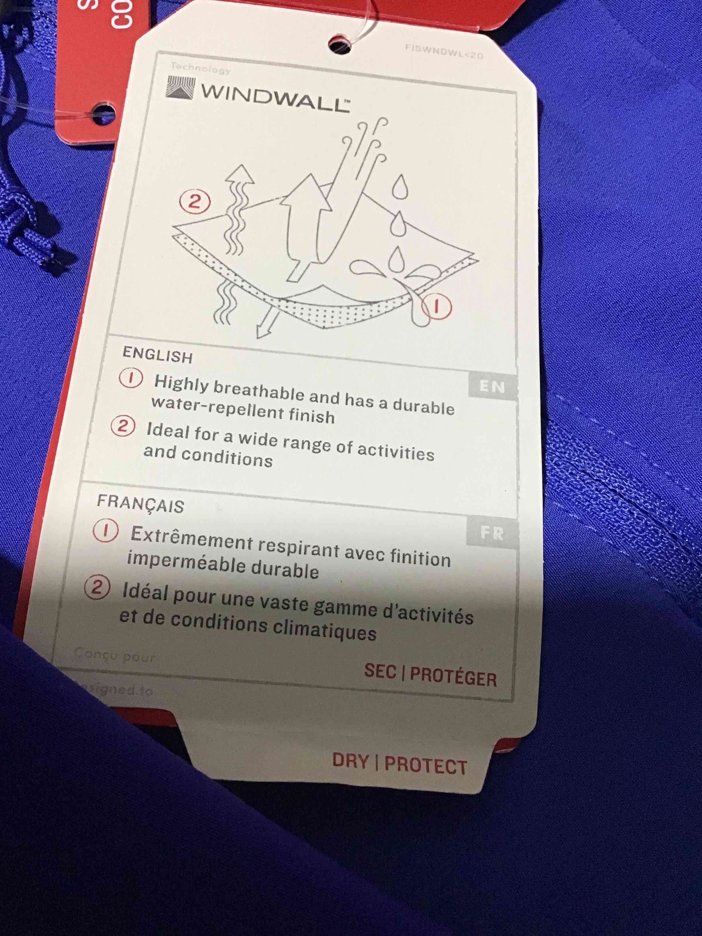 Chaqueta liviana azul The North Face - miniatura 5