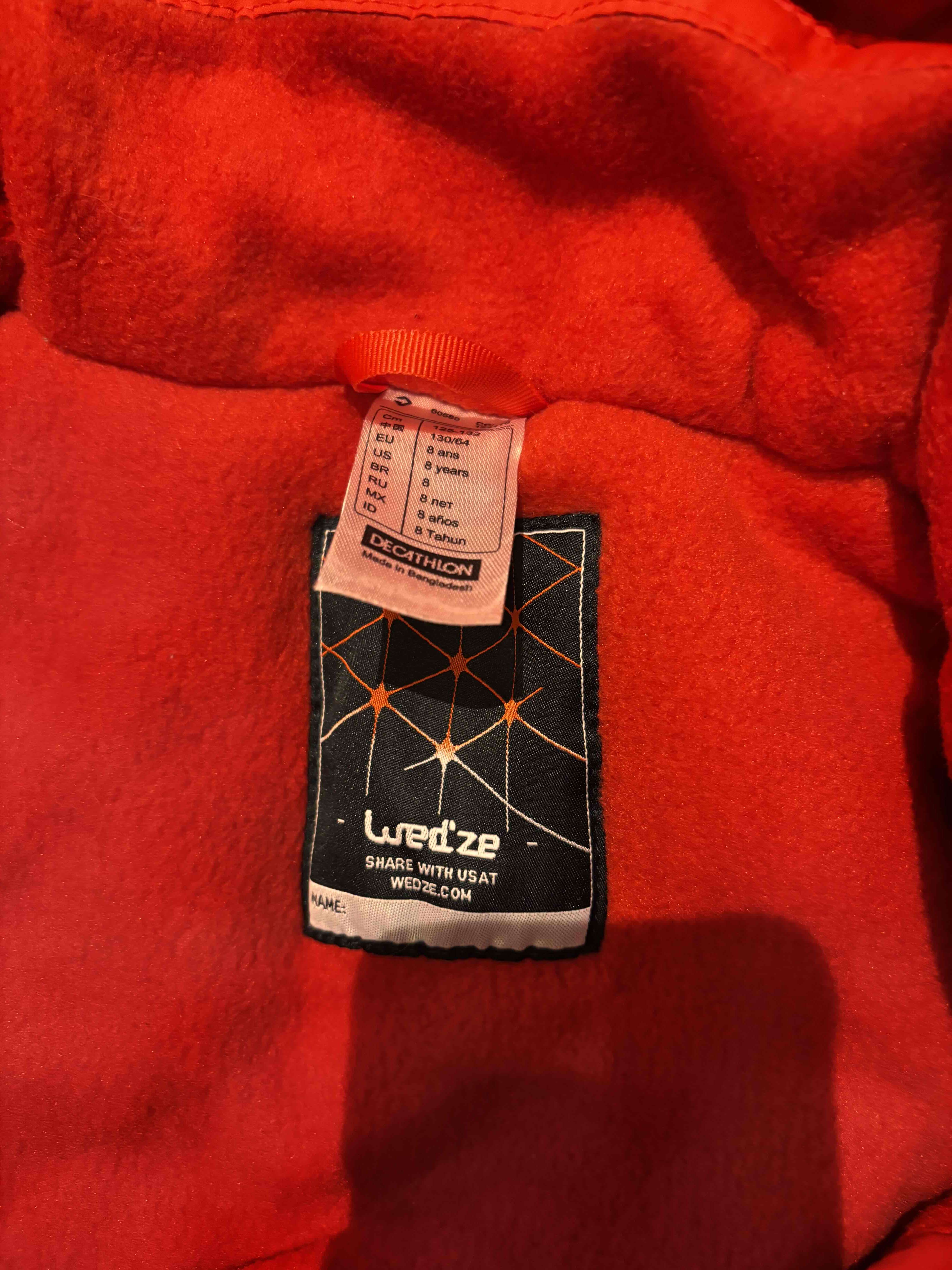 Overall impermeable rojo para niños ta - miniatura 3