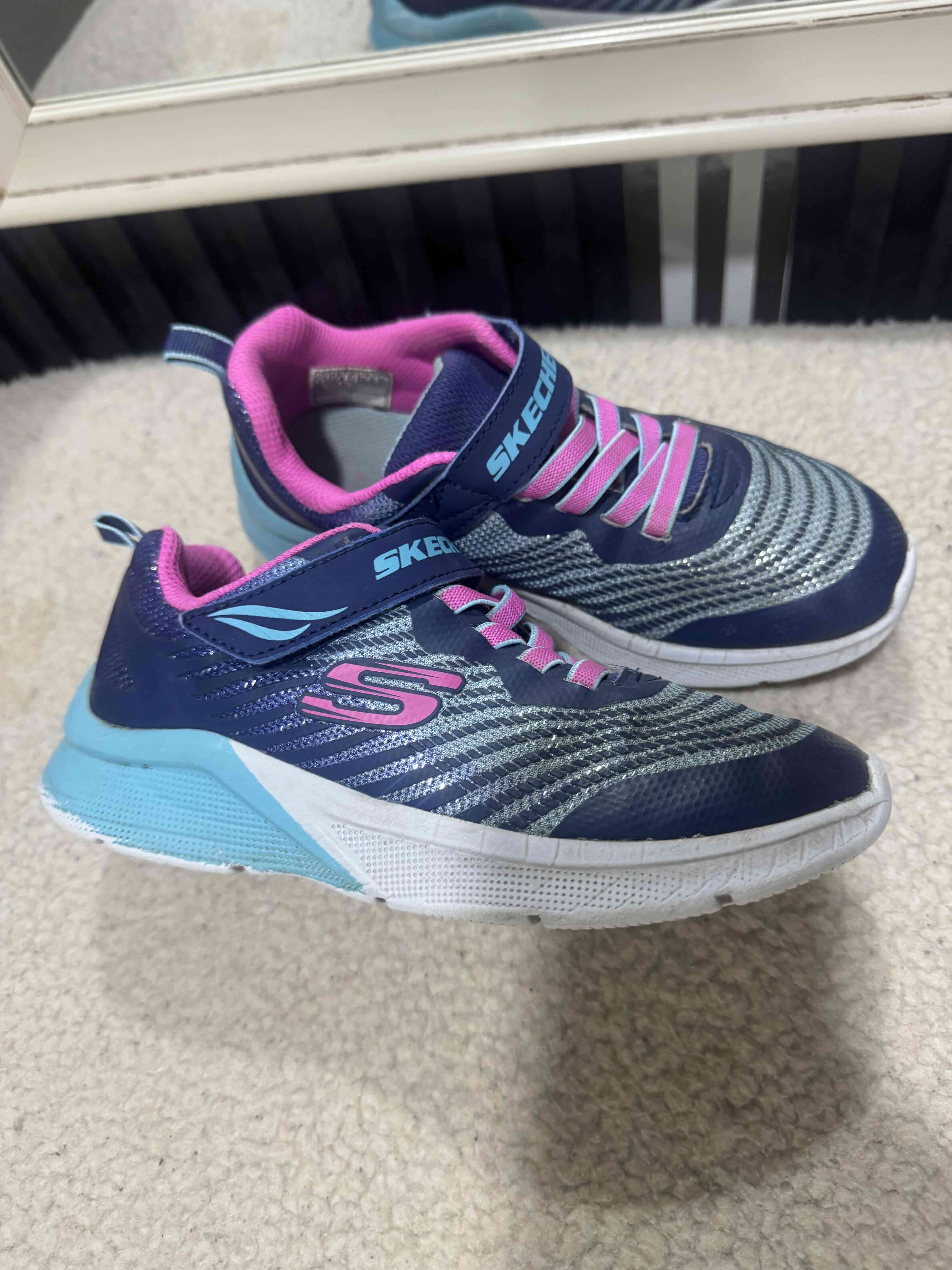 Zapatillas Skechers azul y rosa - miniatura 2