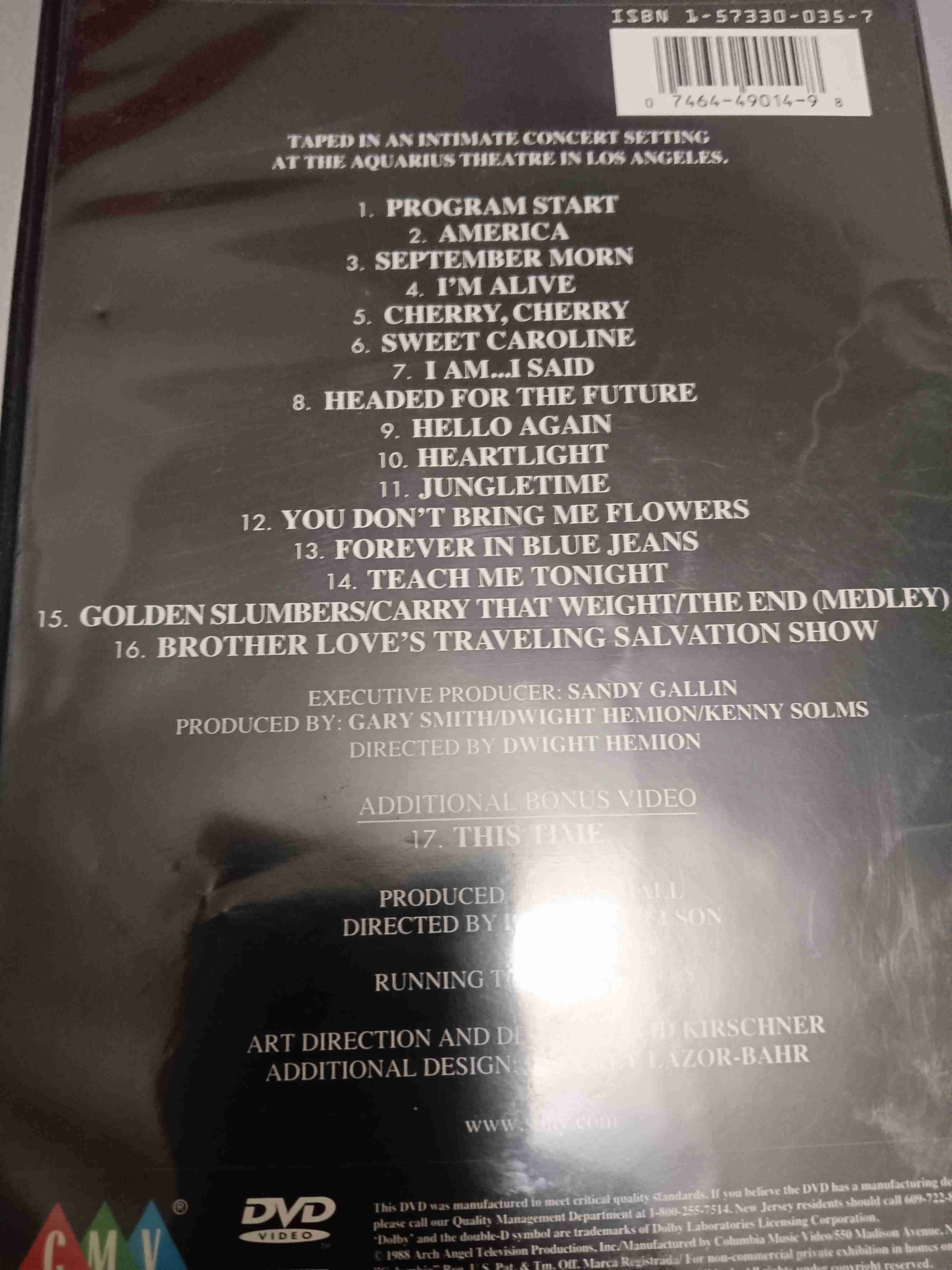 DVD Neil Diamond Greatest Hits Live - miniatura 3