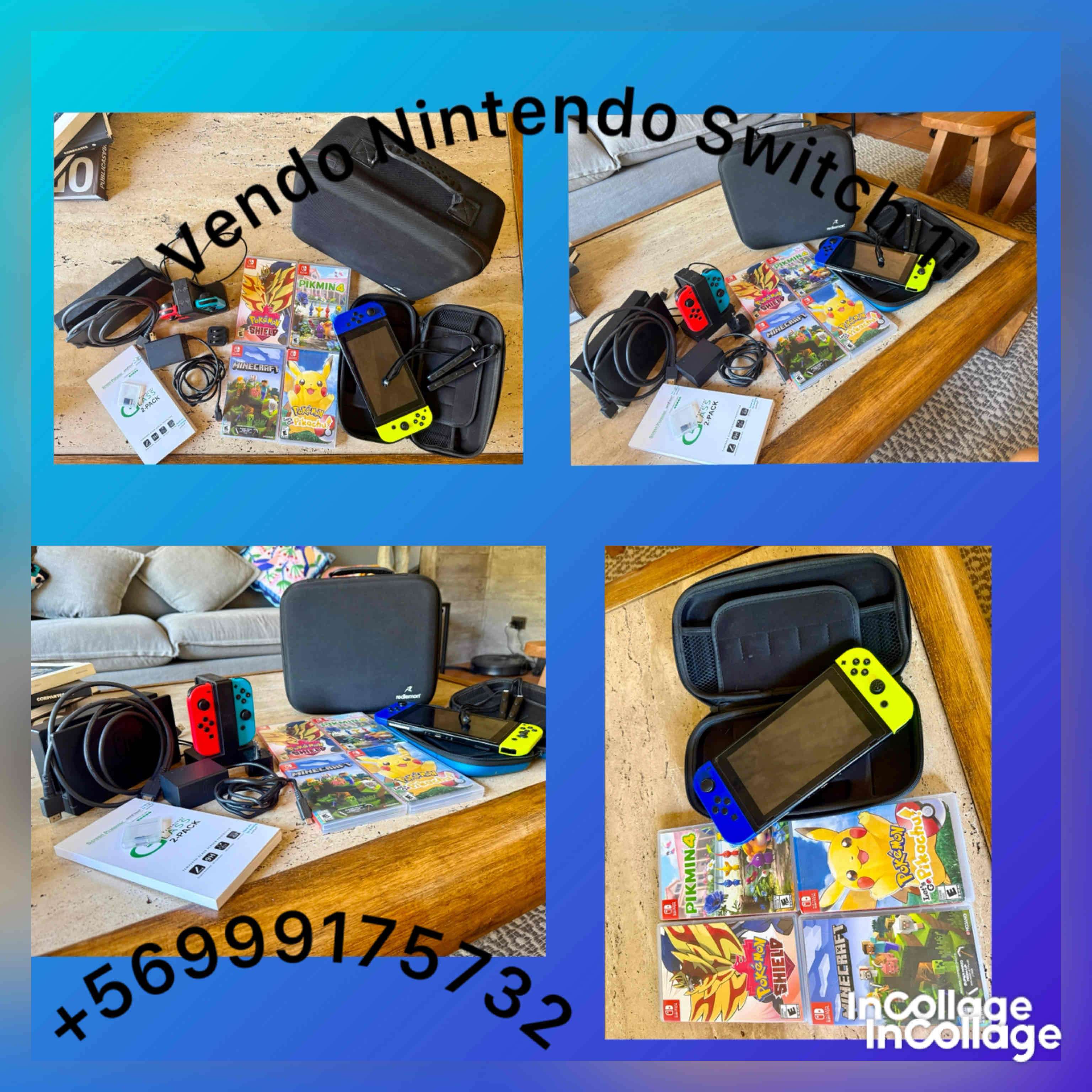 Nintendo Switch con accesorios y juegos - miniatura 1