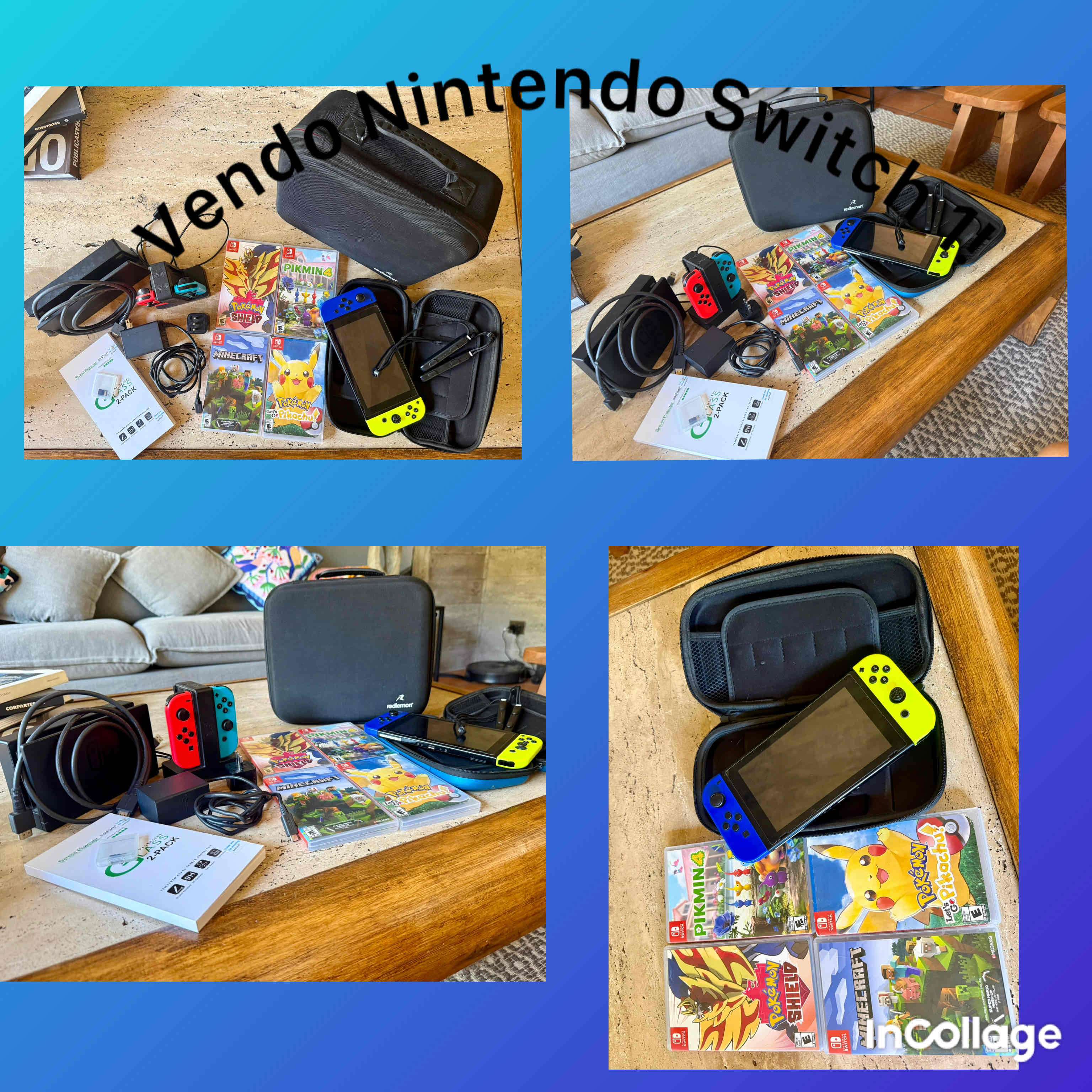 Nintendo Switch con accesorios y juegos - miniatura 2